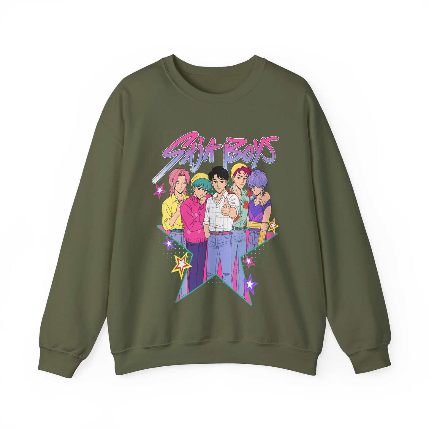 K-Pop Saja Boys Star Crewneck Sweatshirt