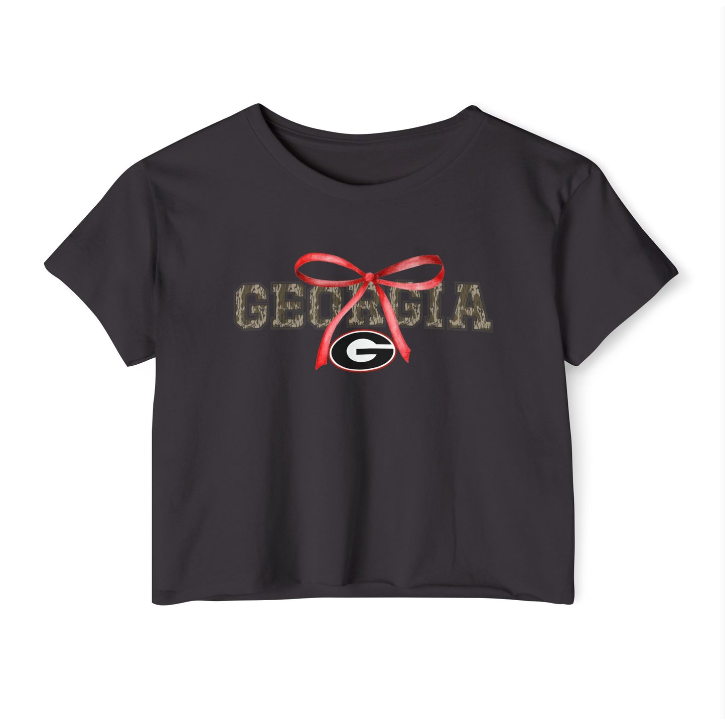 Camo Georgia Bow Crop Top