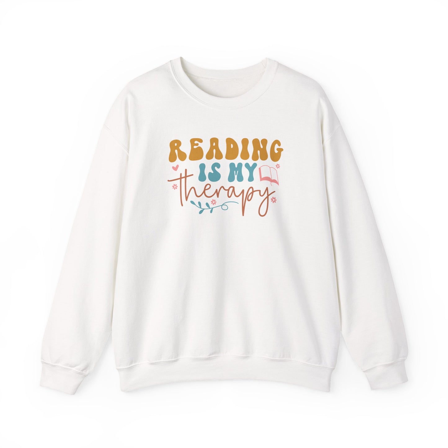 Reading Is My Therapy Crewneck Sweatshirt