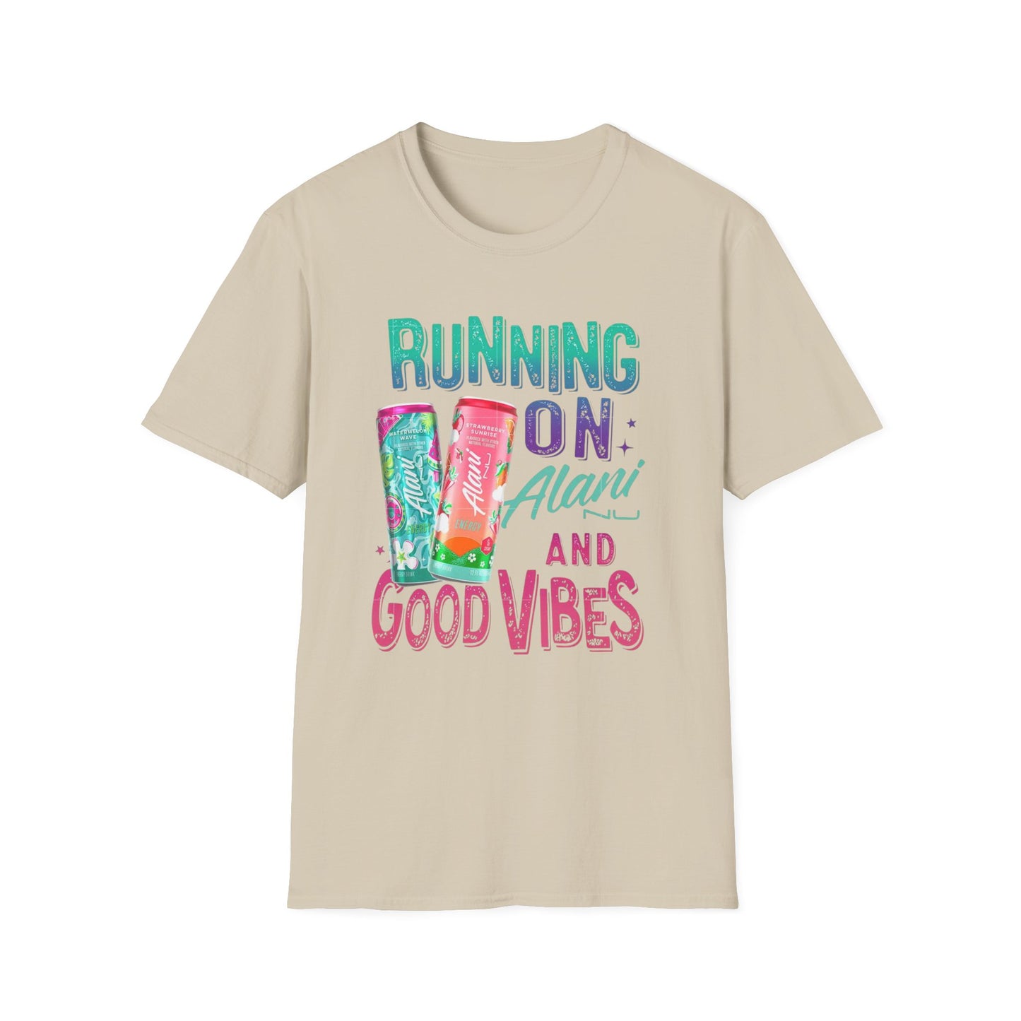 Running on Alani and Good Vibes Unisex Softstyle T-Shirt