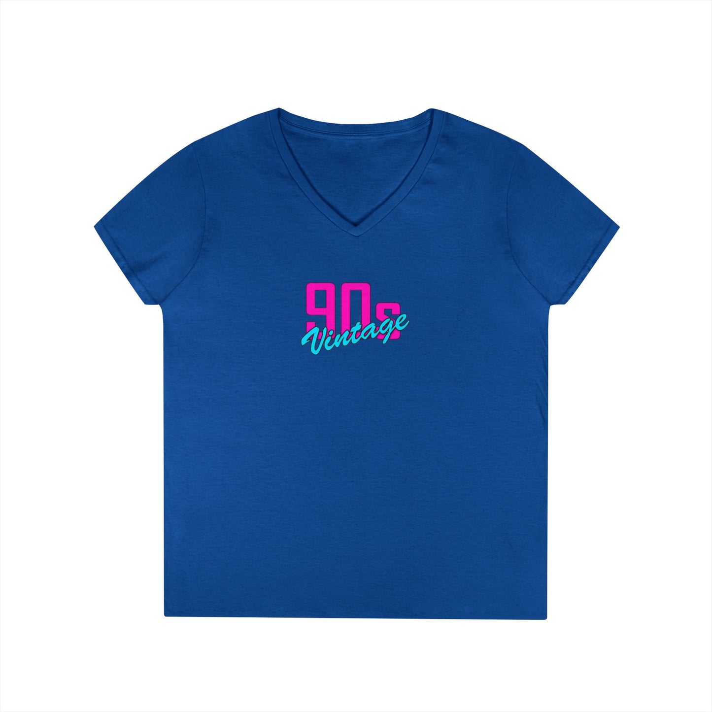 90s Vintage Ladies' V-Neck T-Shirt, Retro Tee, Nostalgic Apparel, Summer Fashion, Gift for Her, Casual Outfit