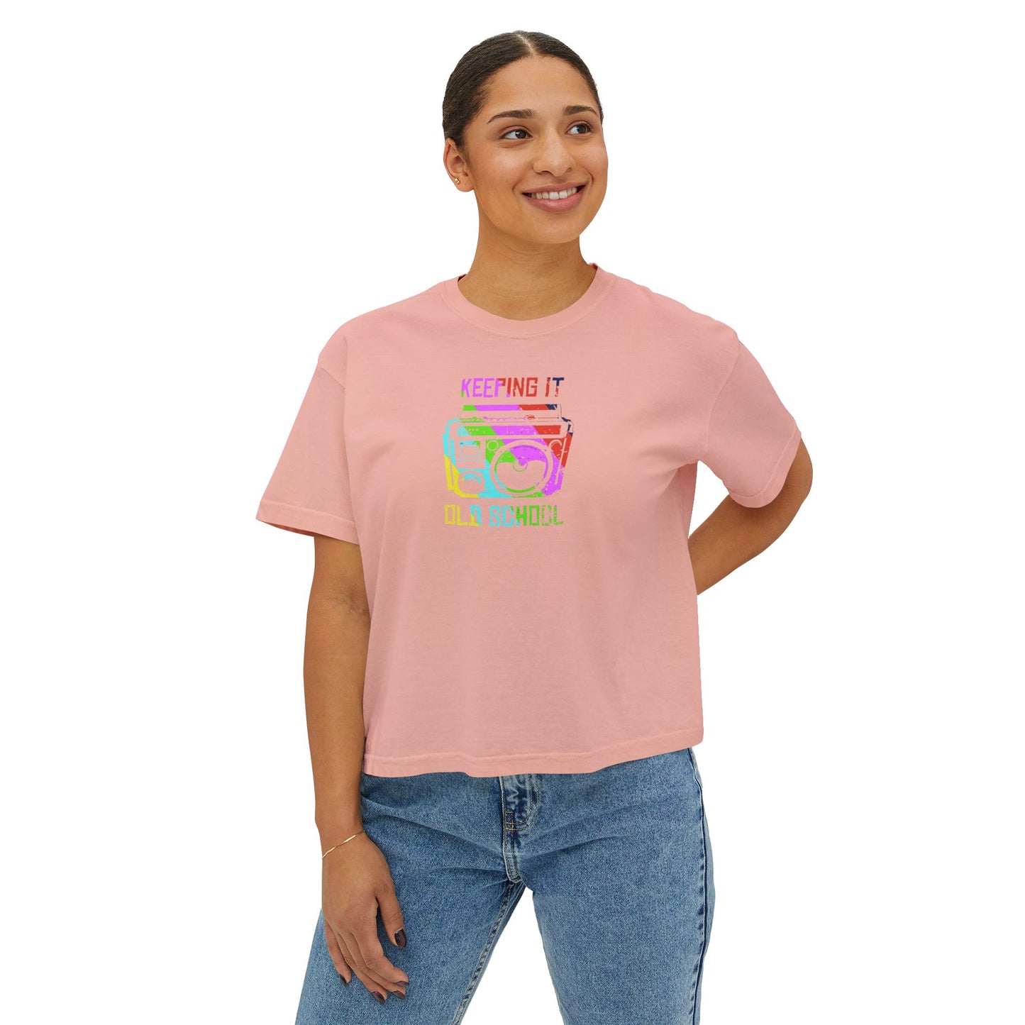 Retro Boombox Women's Boxy Tee