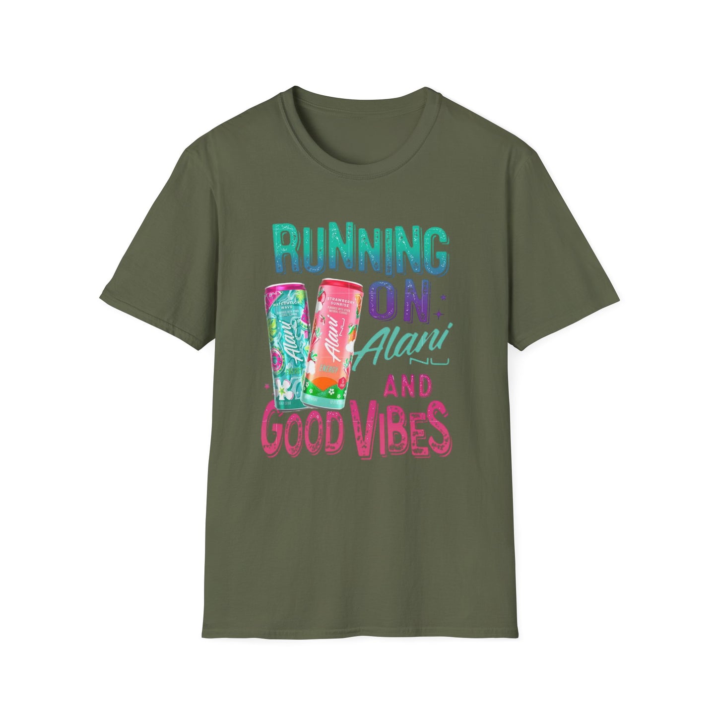 Running on Alani and Good Vibes Unisex Softstyle T-Shirt