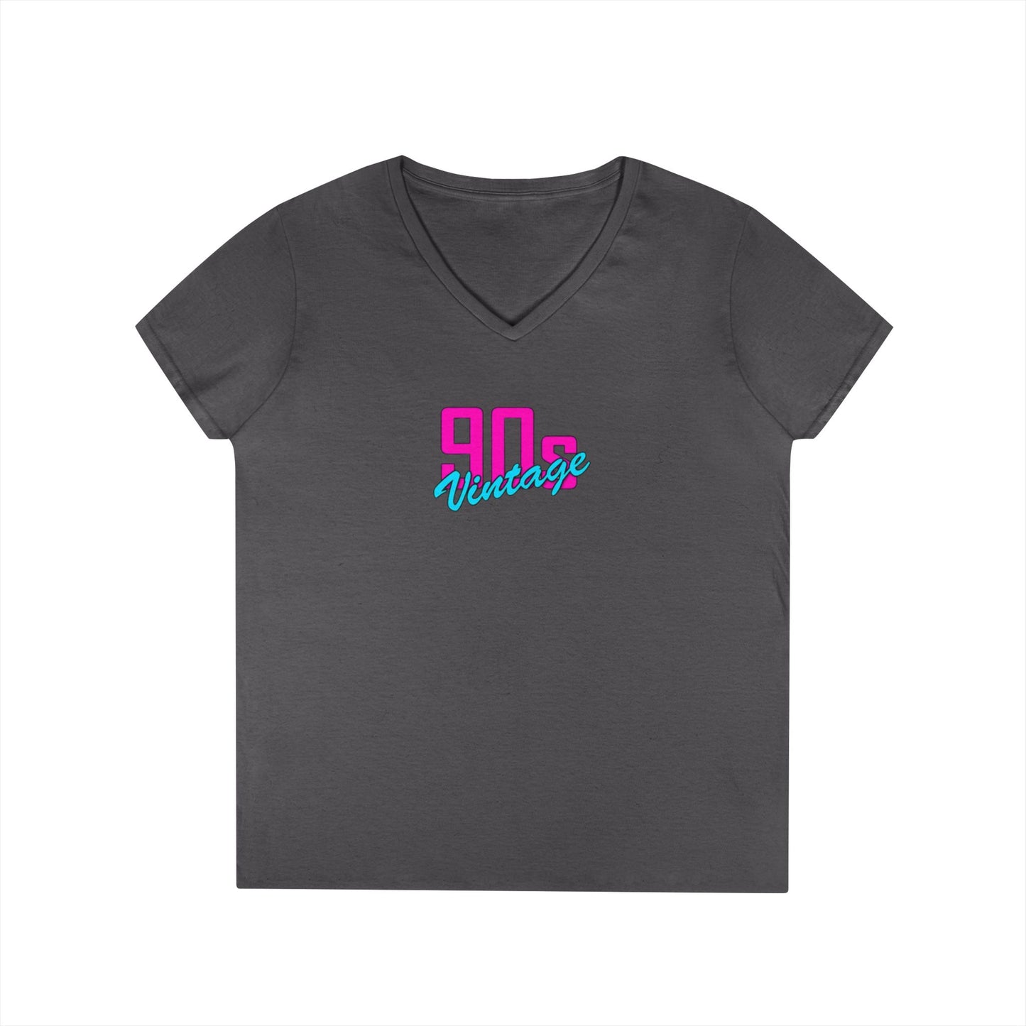 90s Vintage Ladies' V-Neck T-Shirt, Retro Tee, Nostalgic Apparel, Summer Fashion, Gift for Her, Casual Outfit