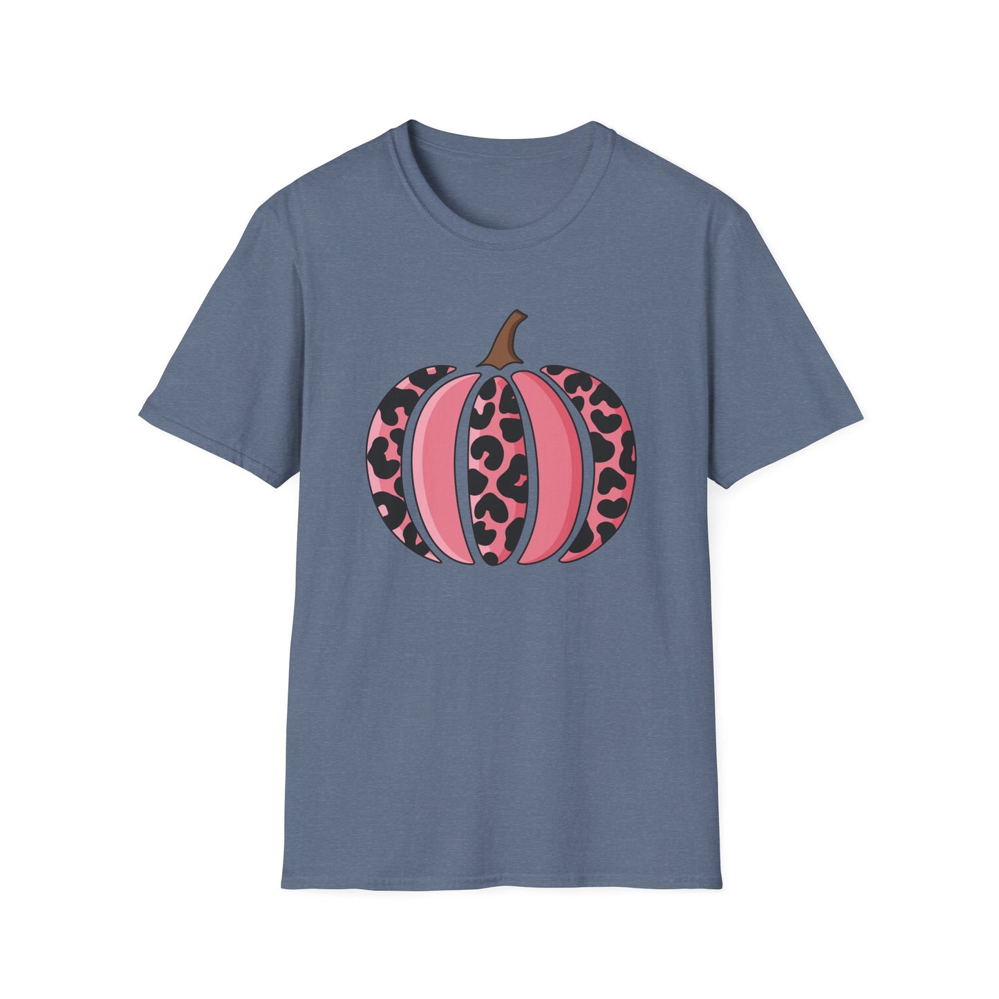Pink Leopard Print Pumpkin T-Shirt
