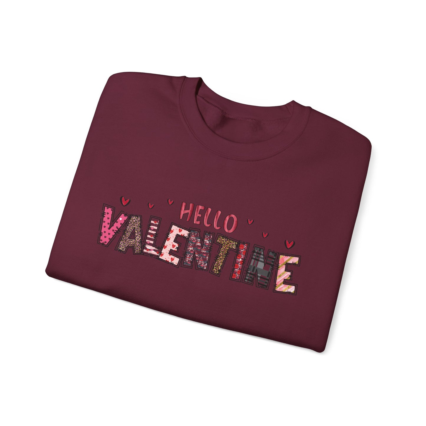 Valentine "Hello Valentine" Crewneck Sweatshirt