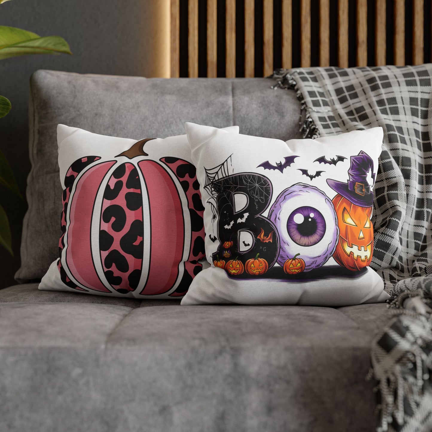 Double Sided Fall/Halloween Decorative Pillowcase