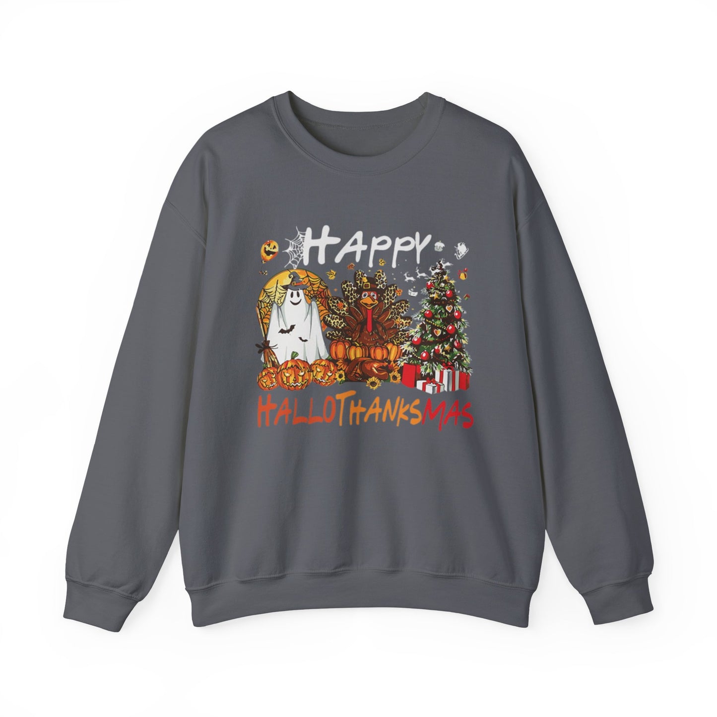 Happy Hallothanksmas Characters Sweatshirt