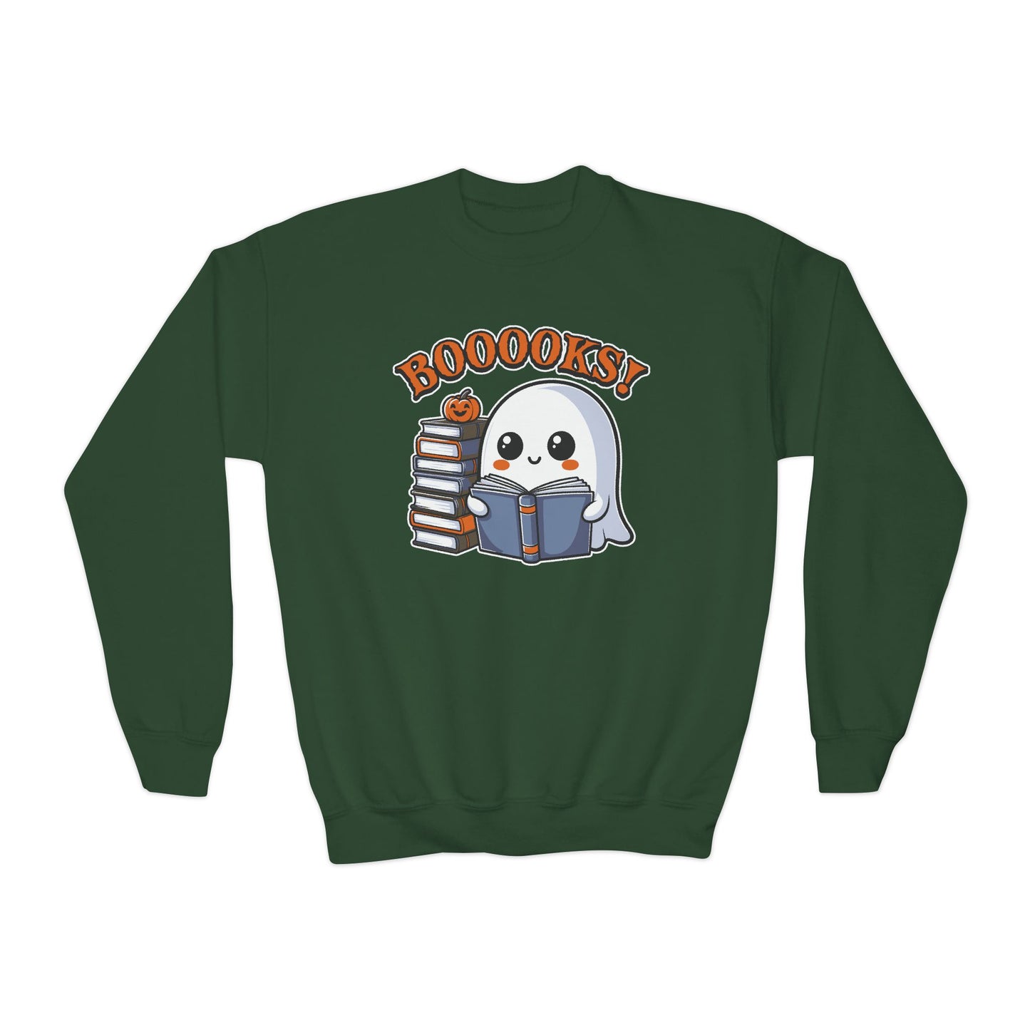 BOOOKS!! Youth Crewneck Sweatshirt
