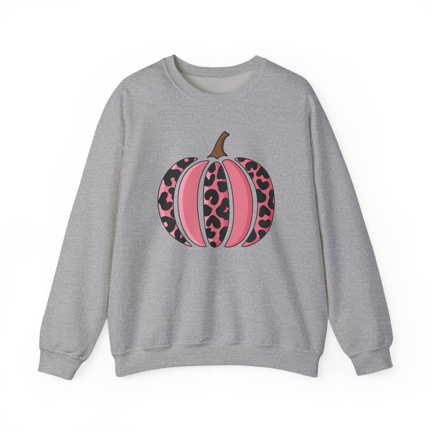 Pink Leopard Pumpkin Crewneck Sweatshirt