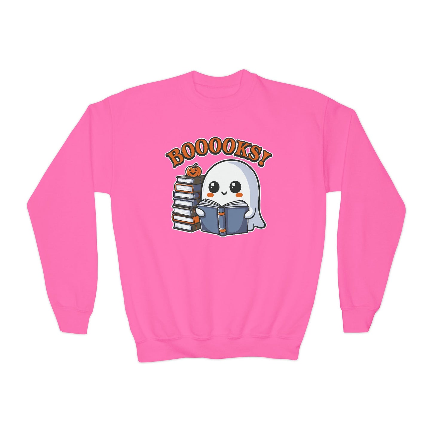 BOOOKS!! Youth Crewneck Sweatshirt