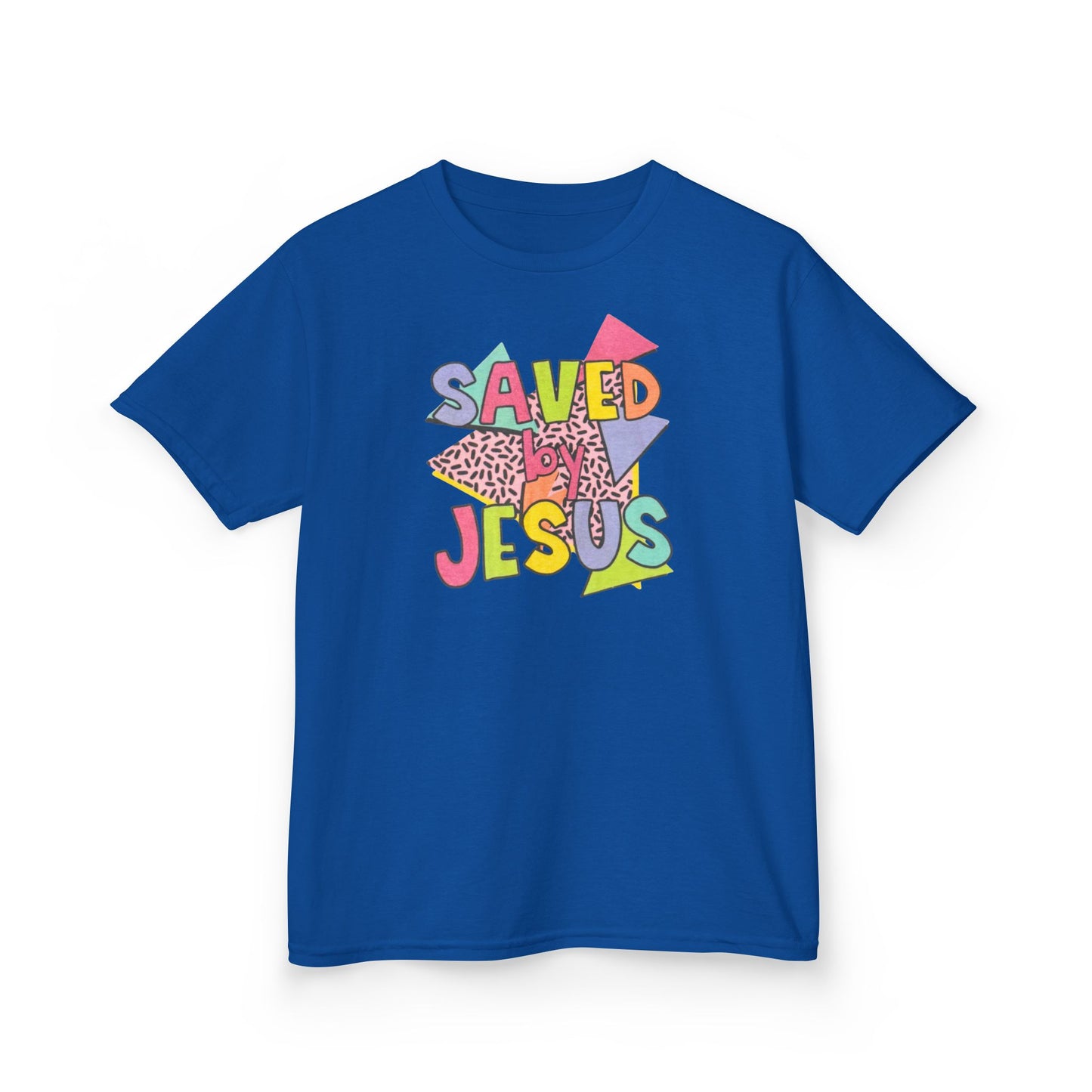 Retro Saved by Jesus Kids Tee