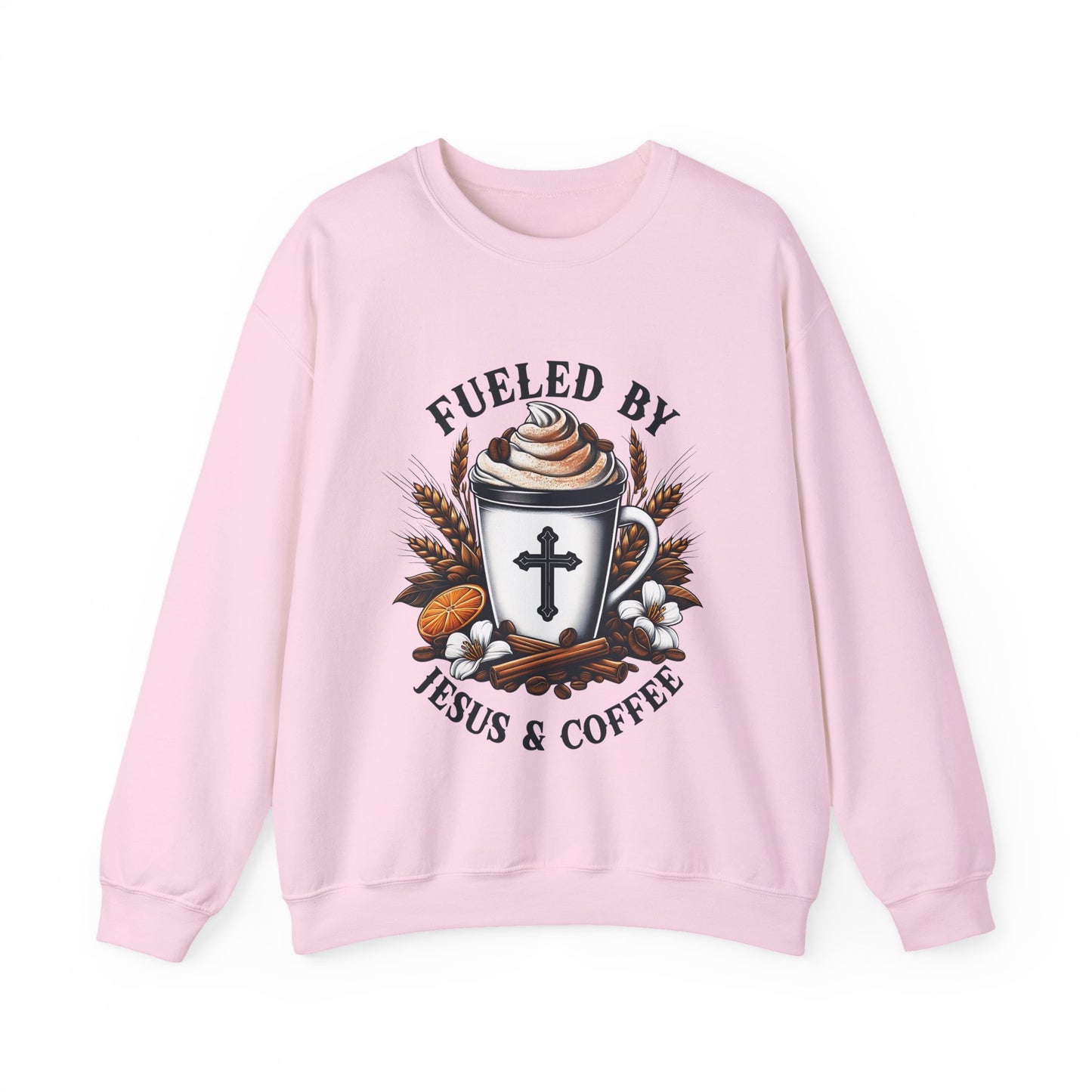 Fueled by Jesus & Coffee Crewneck Sweatshirt