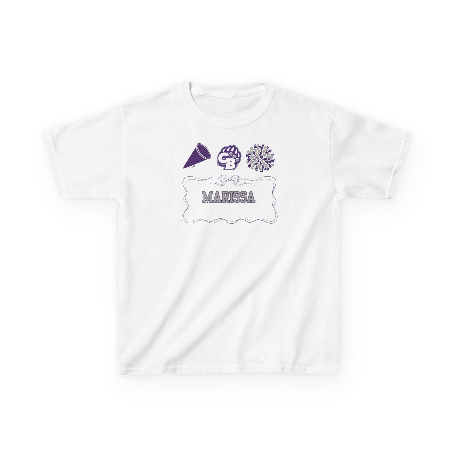 Personalized Kids CB Cheerleading Tee