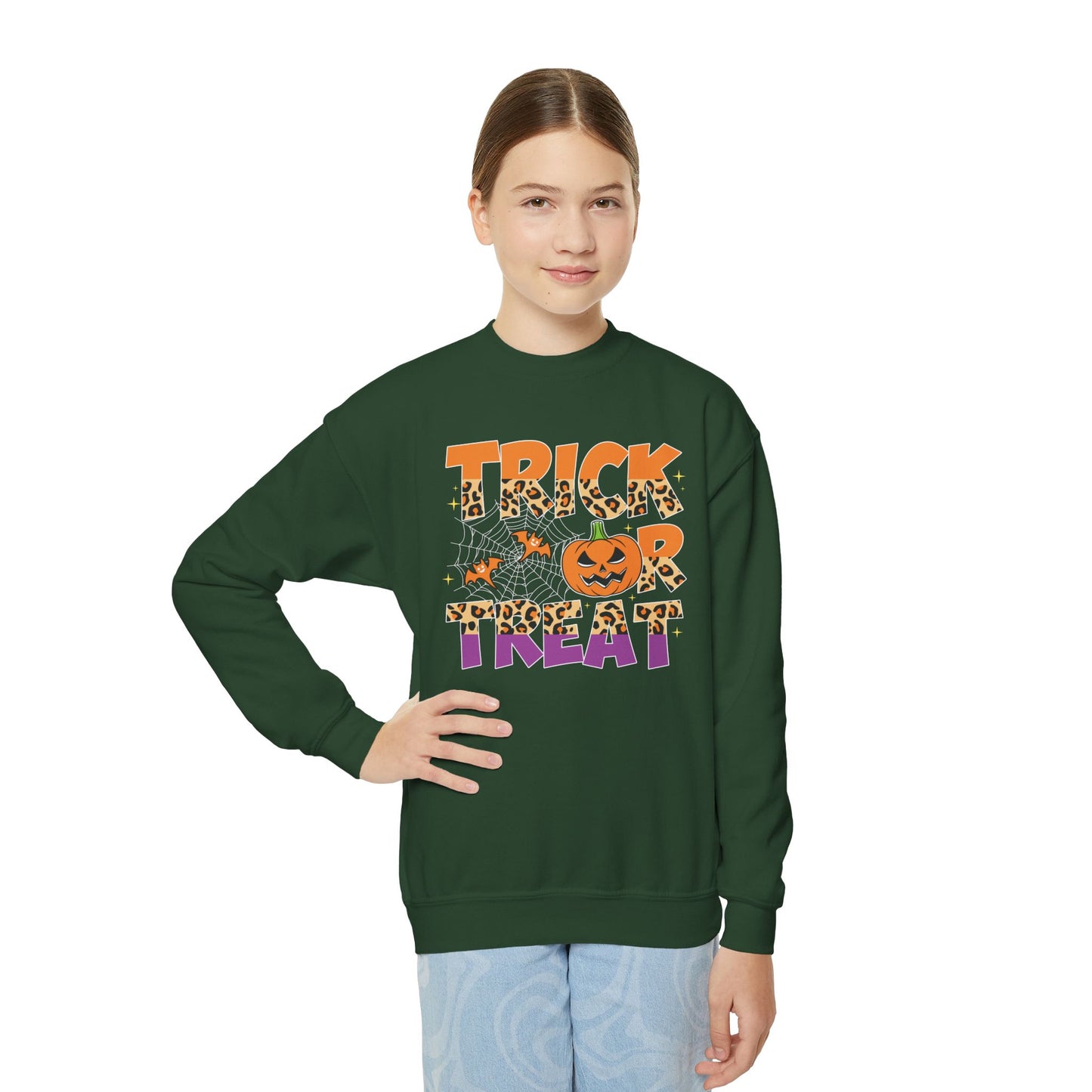 Youth Halloween Trick or Treat Sweatshirt