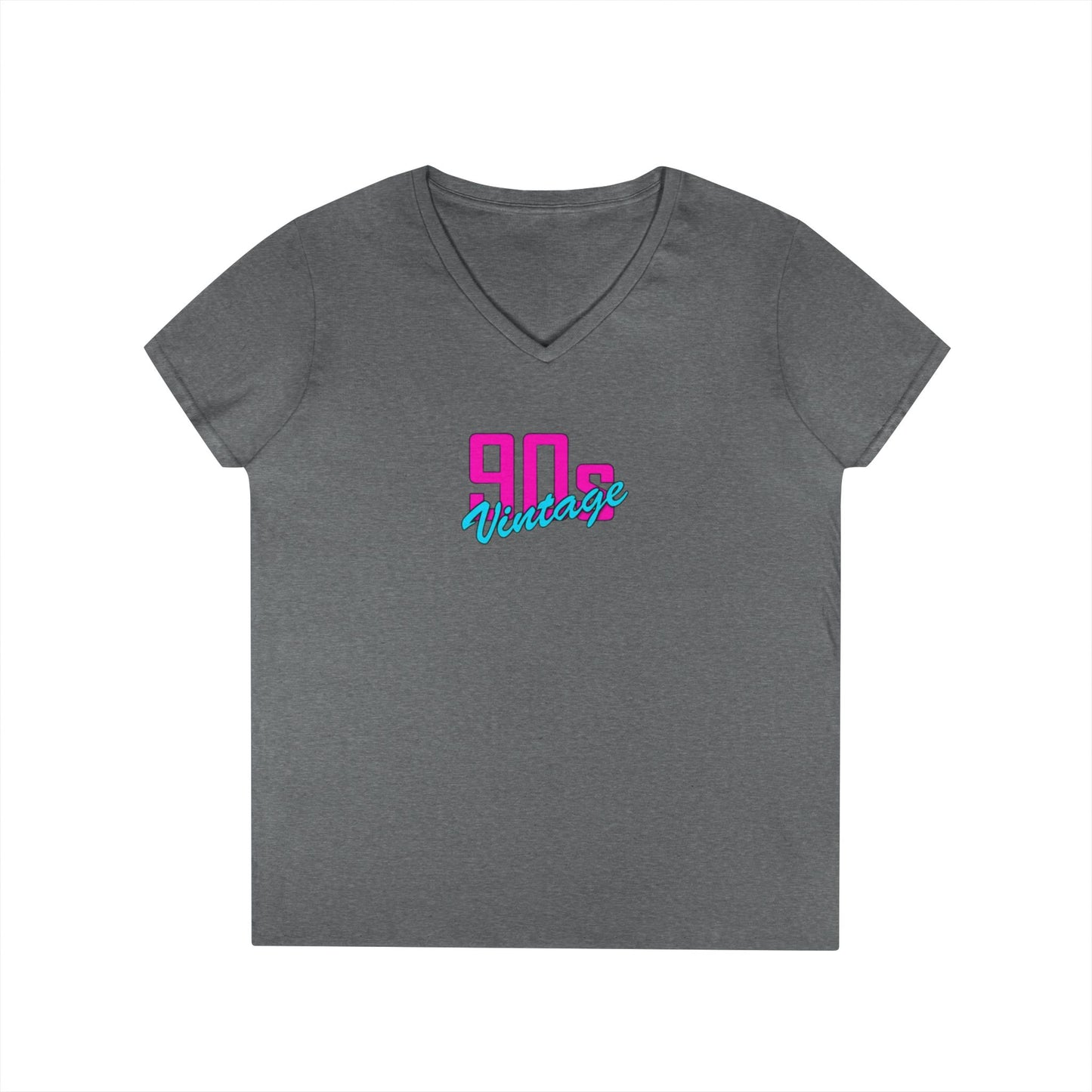 90s Vintage Ladies' V-Neck T-Shirt, Retro Tee, Nostalgic Apparel, Summer Fashion, Gift for Her, Casual Outfit