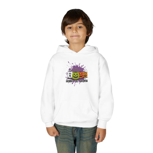 Halloween Pumpkin Trick or Treat Youth Hoodie