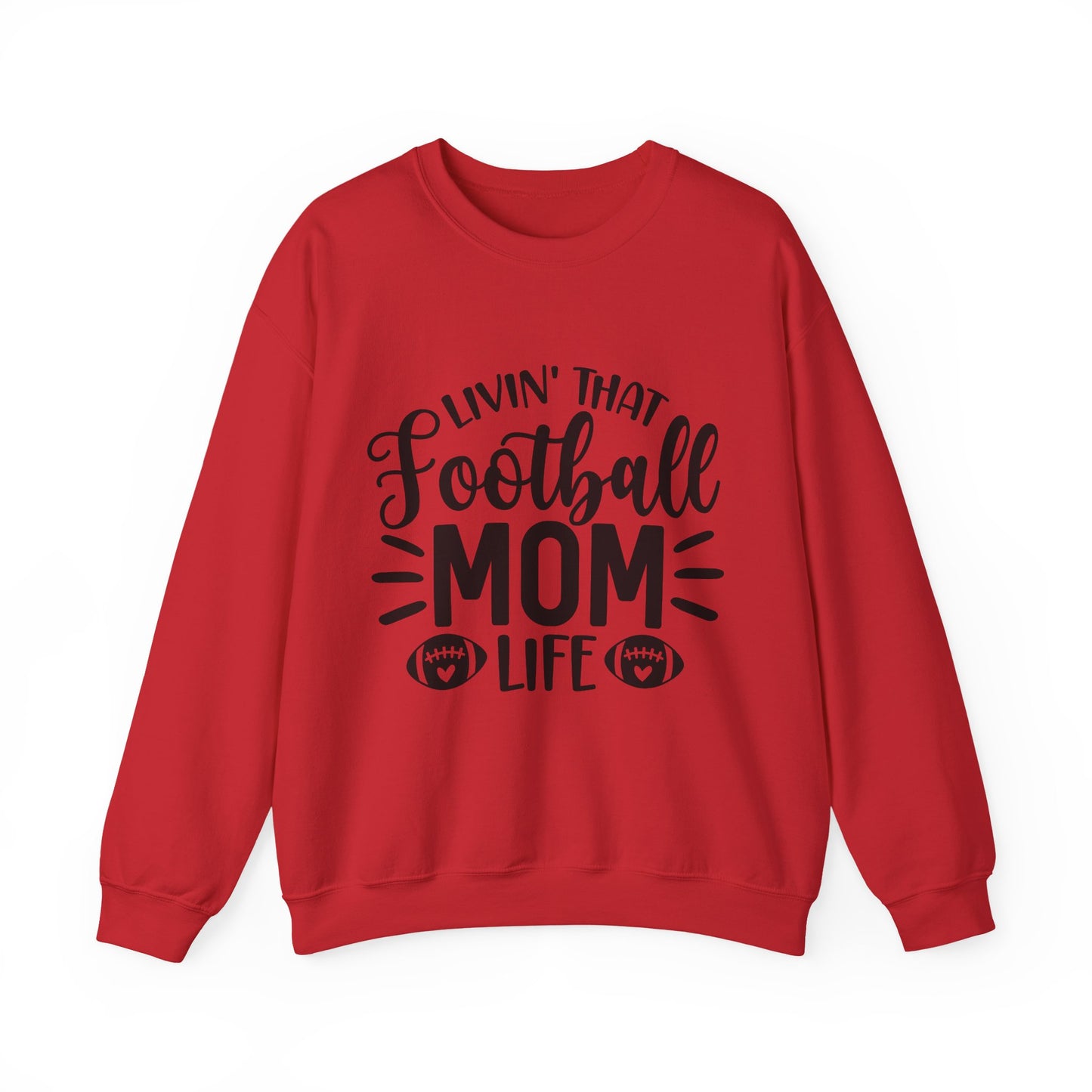 Football Mom Life Crewneck Sweatshirt