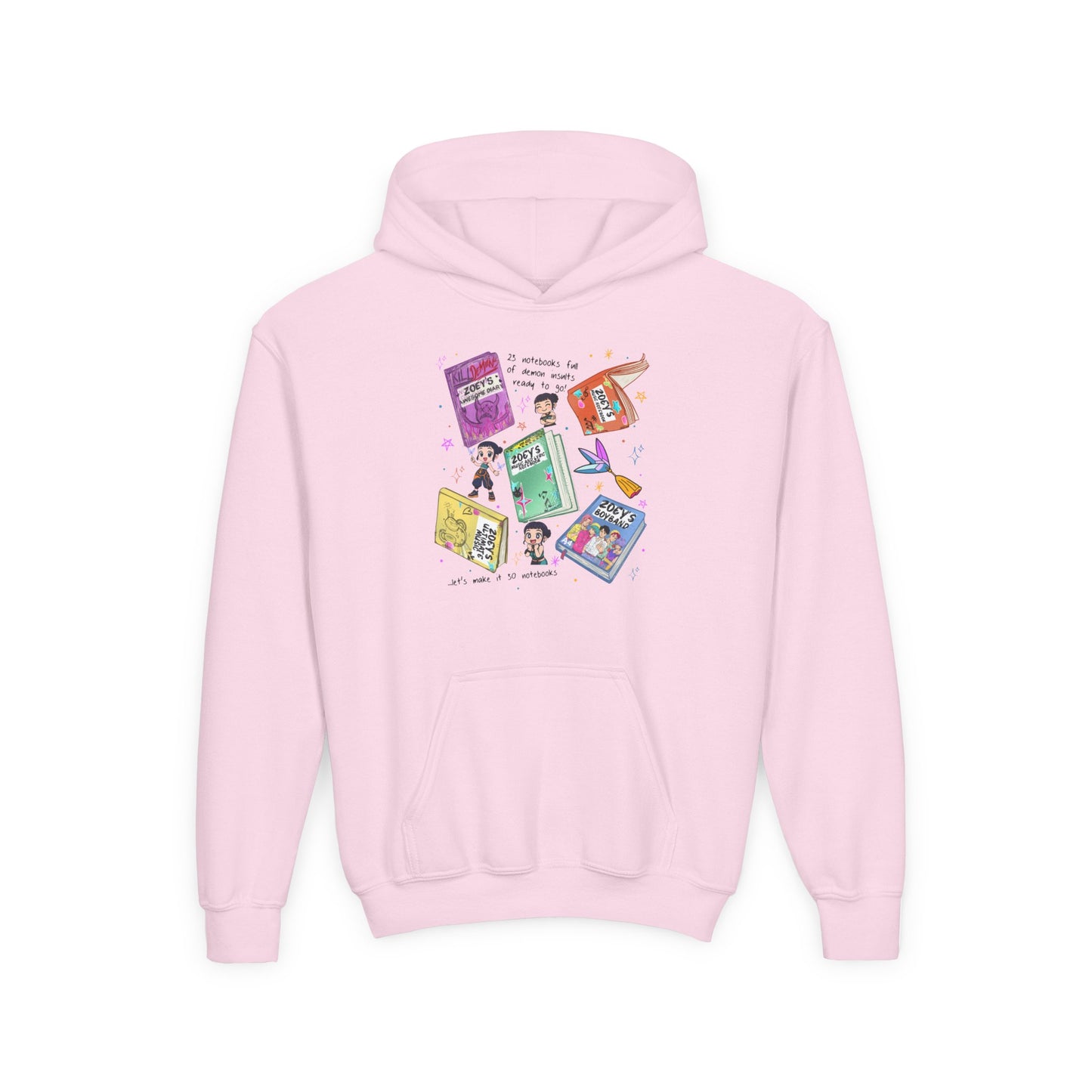 K-Pop Zoe's Books Youth Hooded Sweatshirt