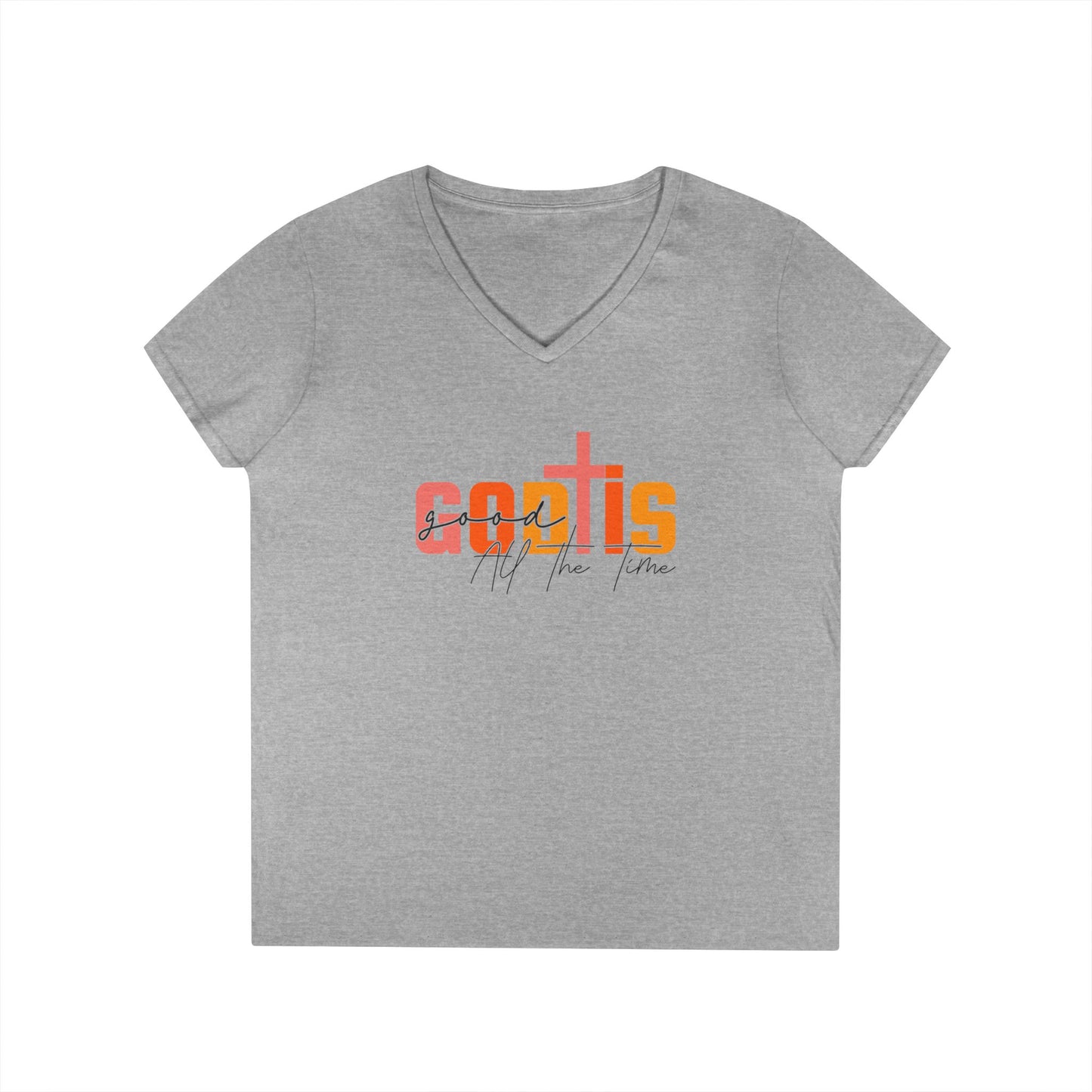 God is Good All The Time V-Neck T-Shirt