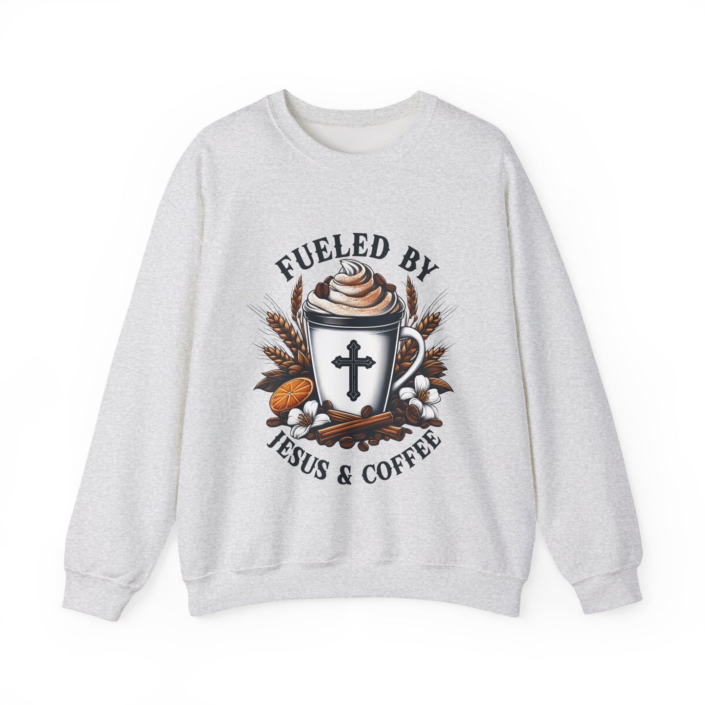 Fueled by Jesus & Coffee Crewneck Sweatshirt