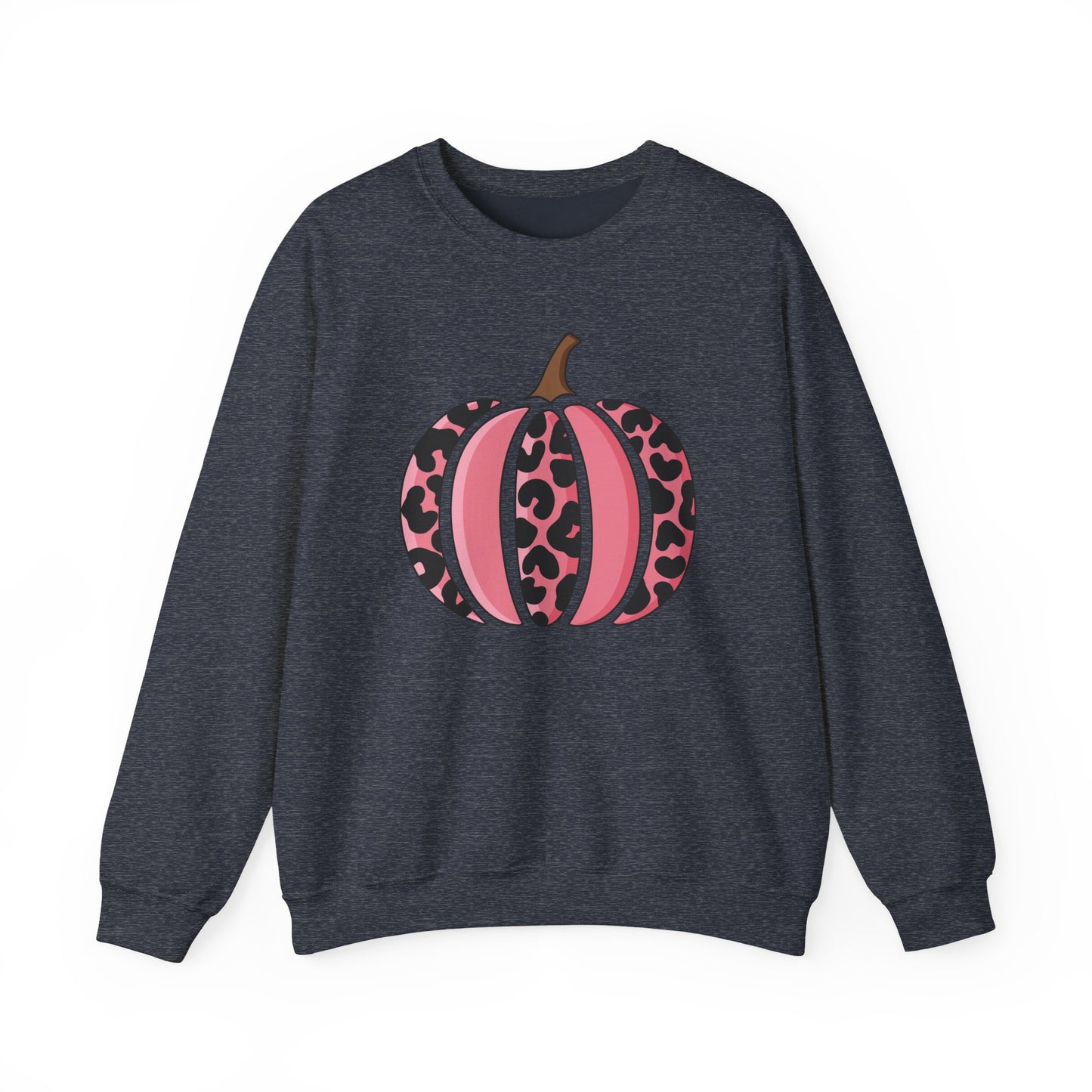 Pink Leopard Pumpkin Crewneck Sweatshirt