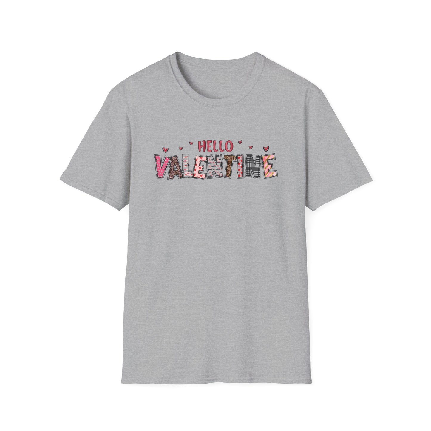 Valentine Floral "Hello Valentine" T-Shirt