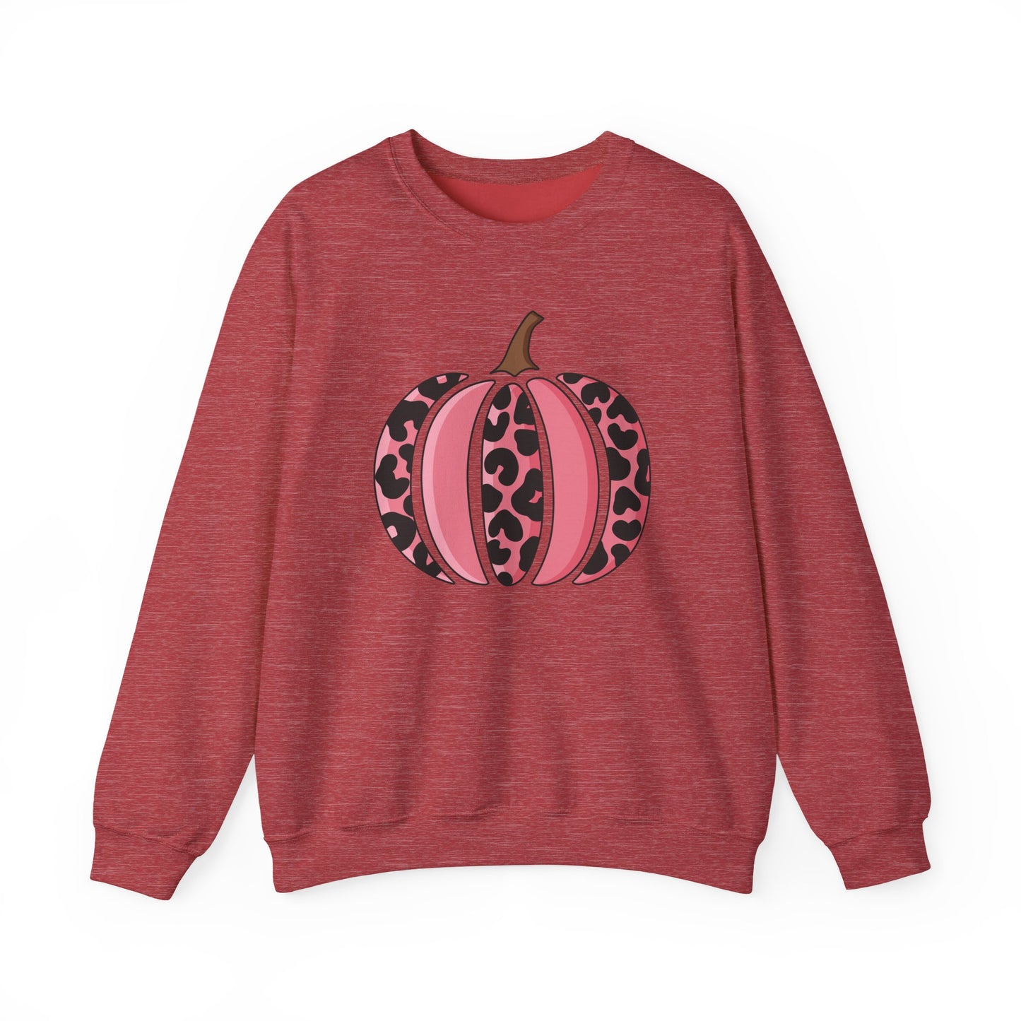 Pink Leopard Pumpkin Crewneck Sweatshirt