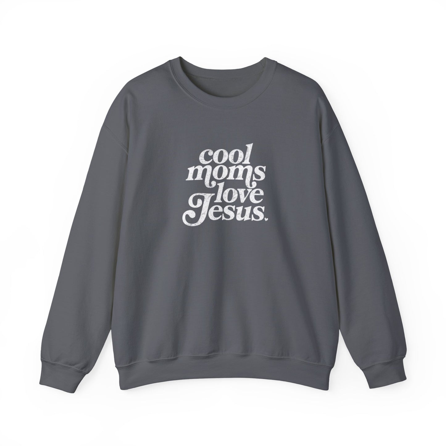 Cool Moms Love Jesus Crewneck Sweatshirt