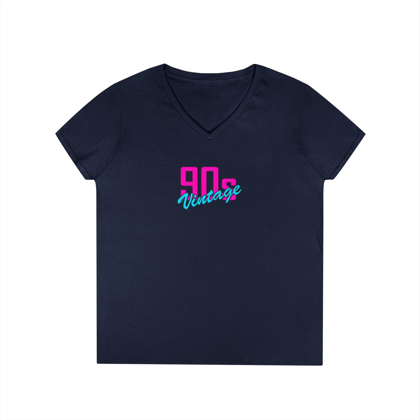 90s Vintage Ladies' V-Neck T-Shirt, Retro Tee, Nostalgic Apparel, Summer Fashion, Gift for Her, Casual Outfit