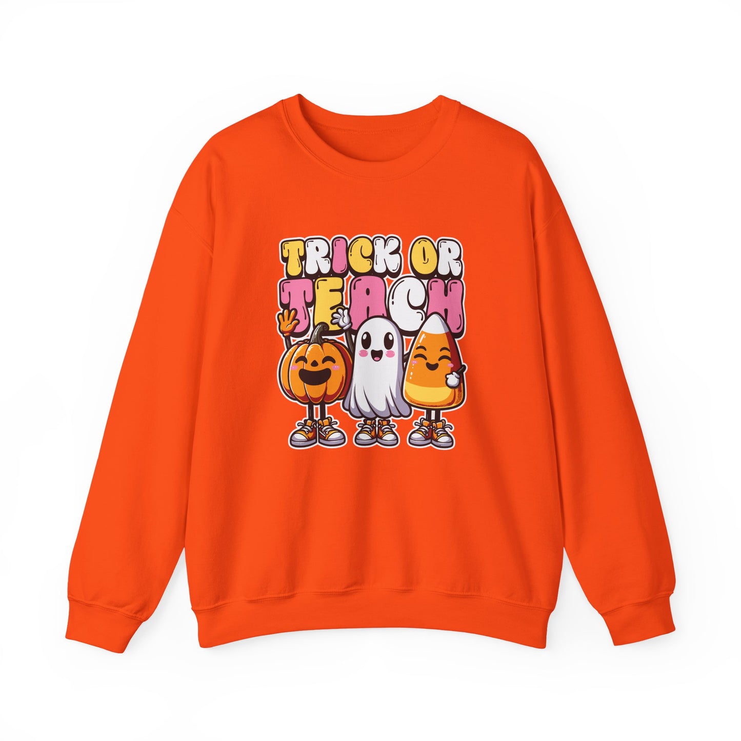 Halloween Trick or Teach Crewneck Sweatshirt