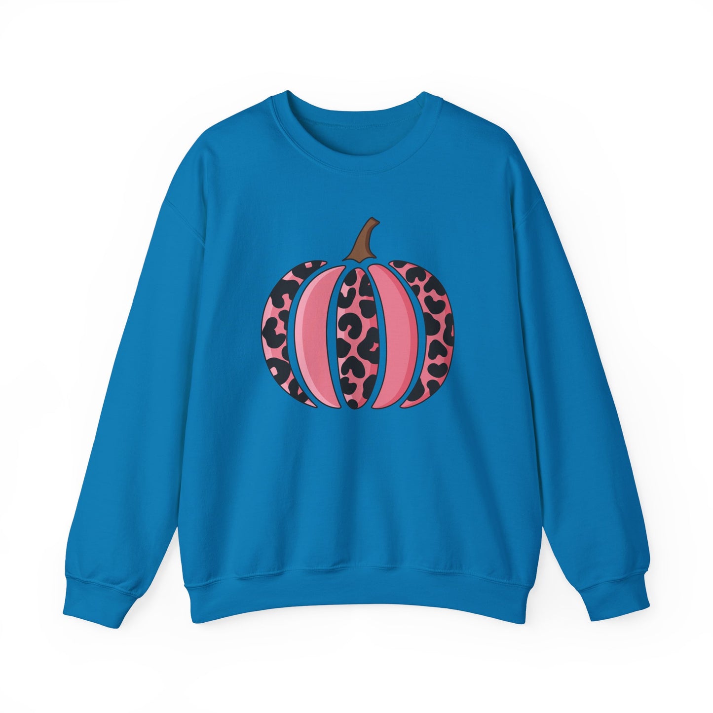 Pink Leopard Pumpkin Crewneck Sweatshirt