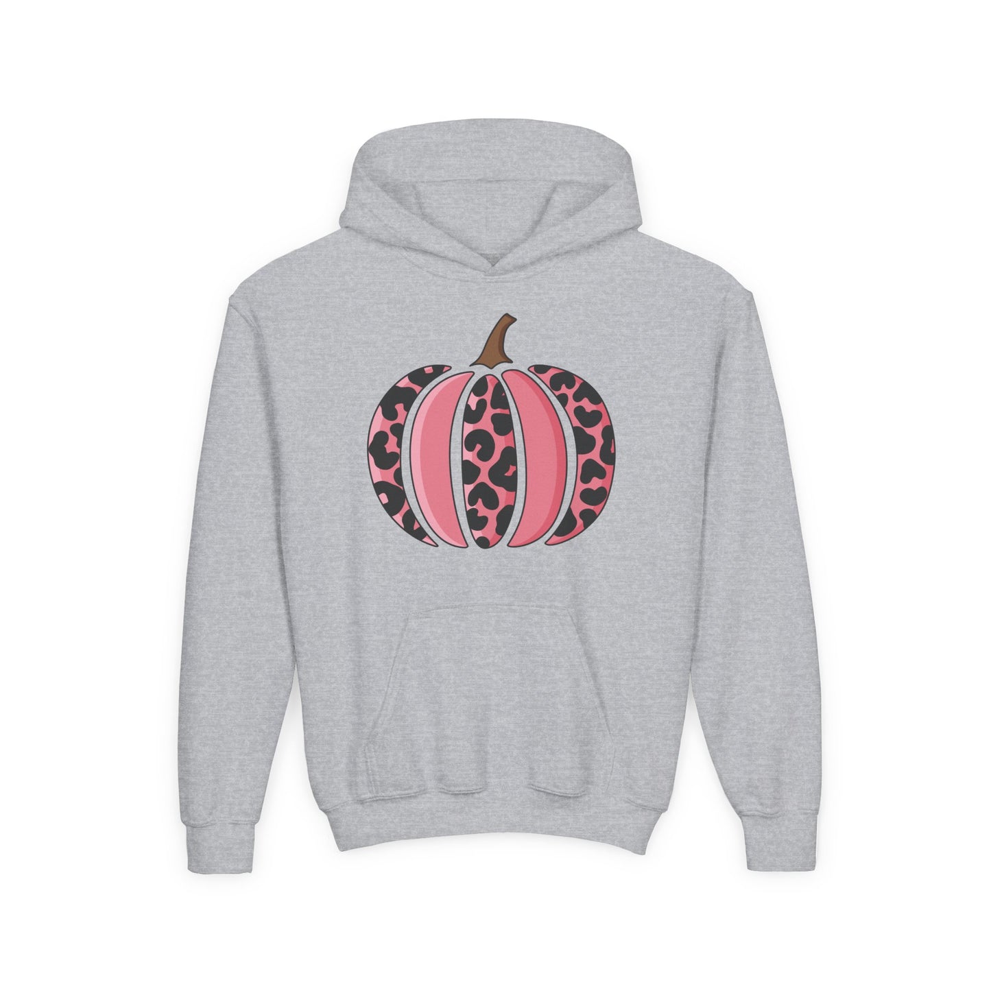 Pink Leopard Pumpkin Hoodie for Youth