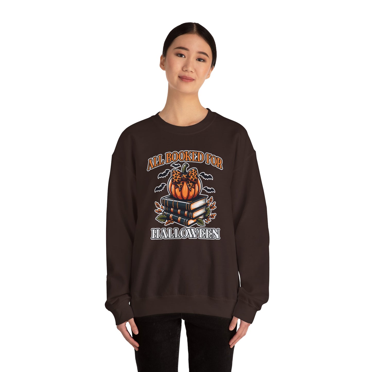 All Booked For Halloween Crewneck Sweatshirt