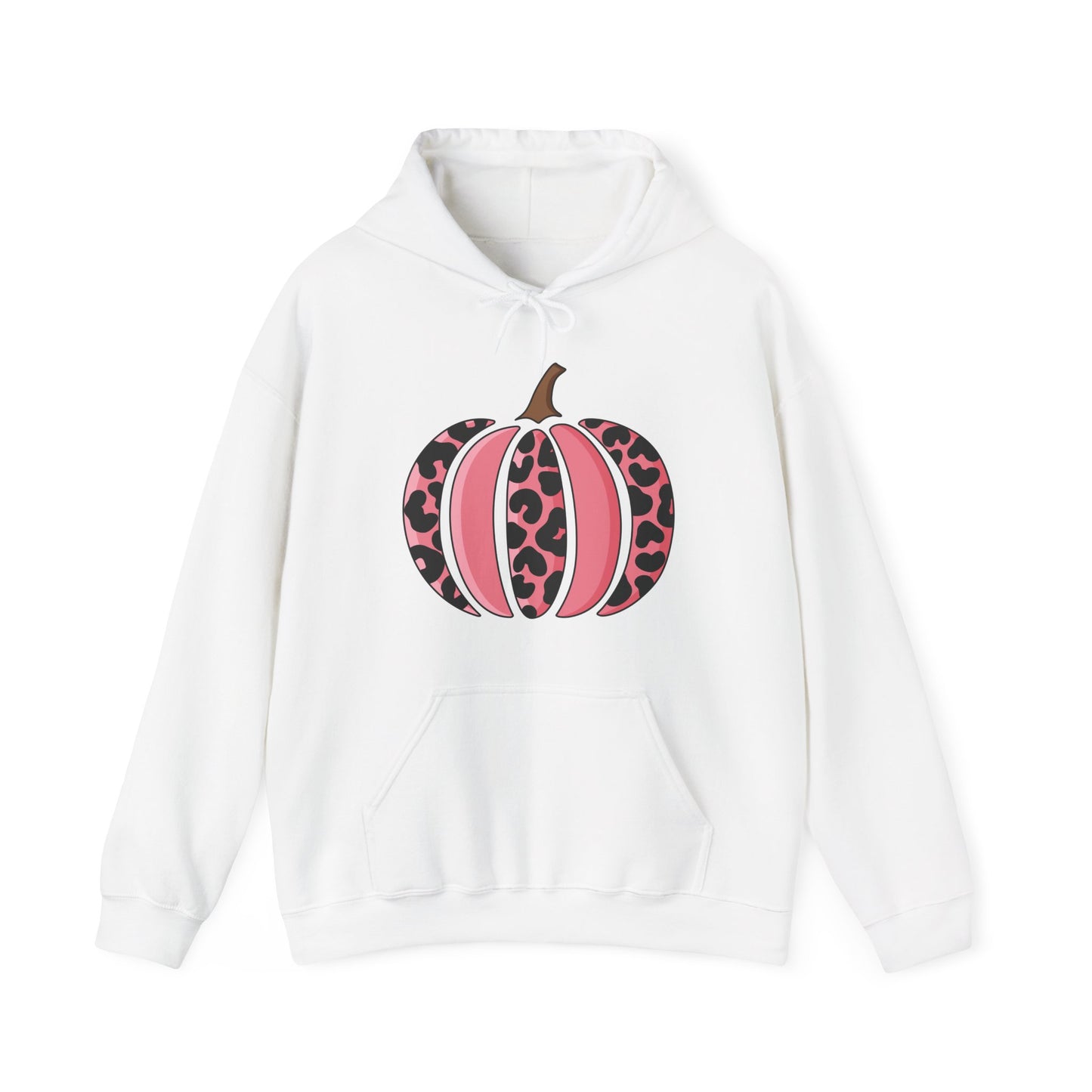 Pink Leopard Print Pumpkin Hoodie