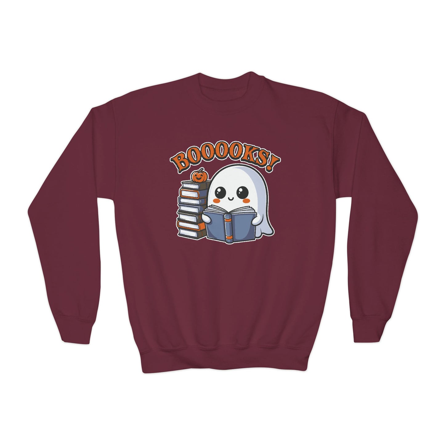 BOOOKS!! Youth Crewneck Sweatshirt