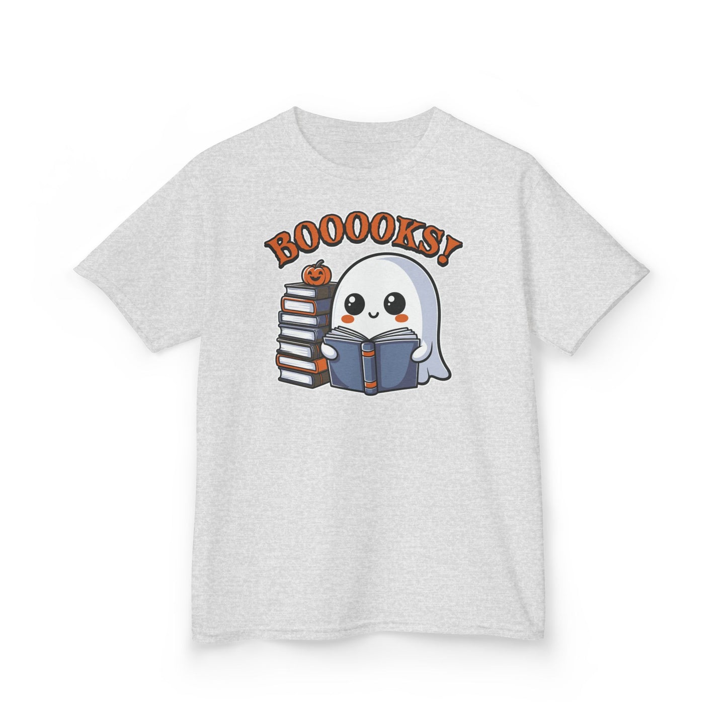 Ghostly Reading Kids Tee with Booooks! Design