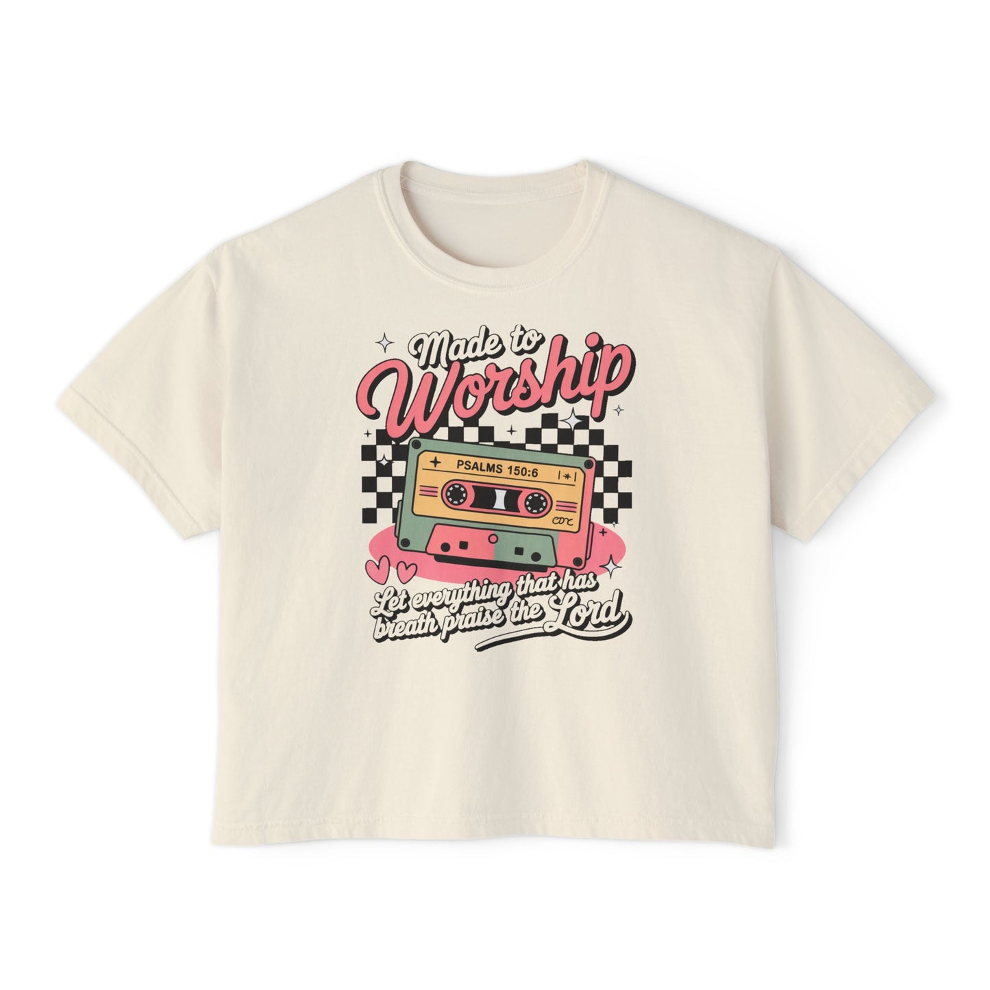Retro Made to Worship Women's Boxy Tee