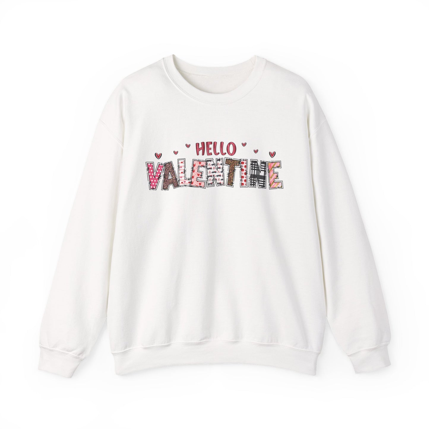 Valentine "Hello Valentine" Crewneck Sweatshirt