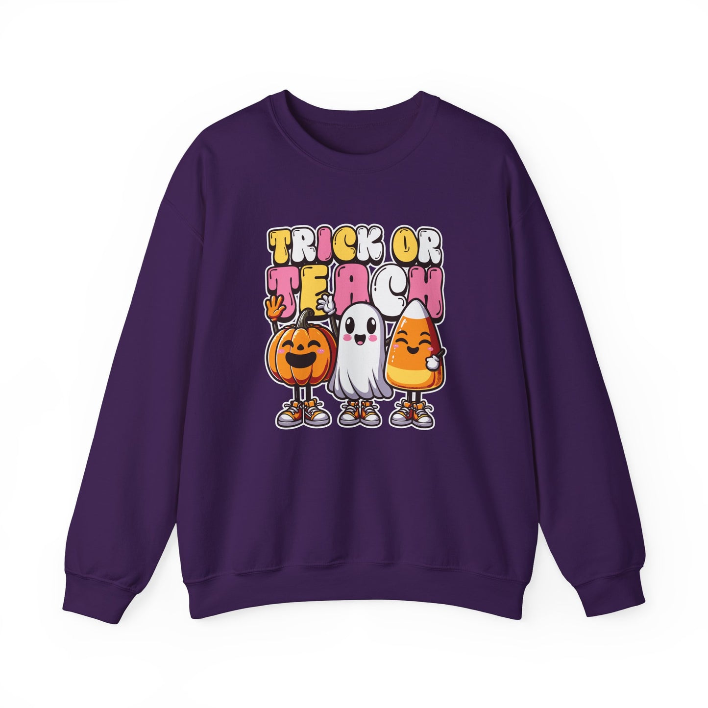 Halloween Trick or Teach Crewneck Sweatshirt