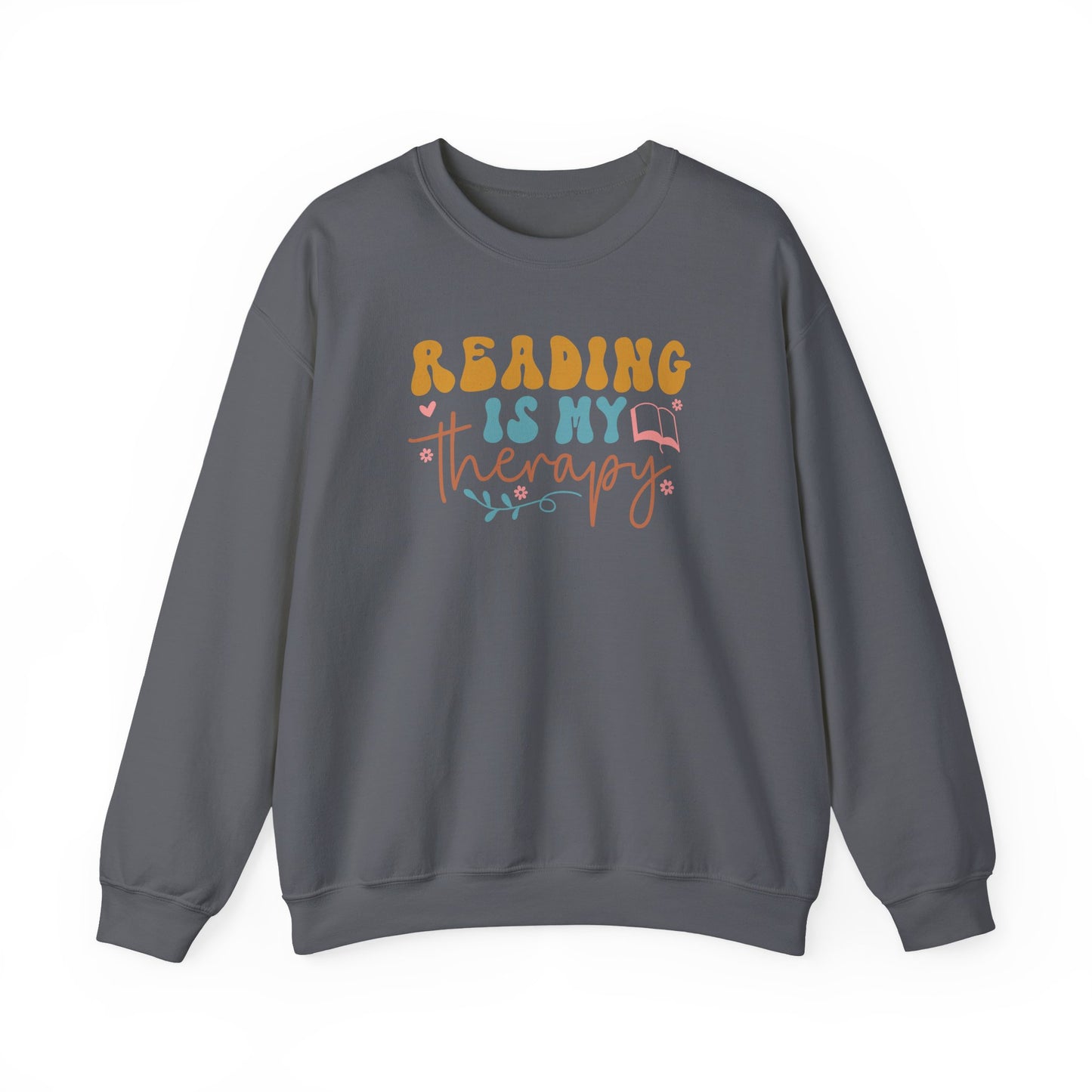 Reading Is My Therapy Crewneck Sweatshirt