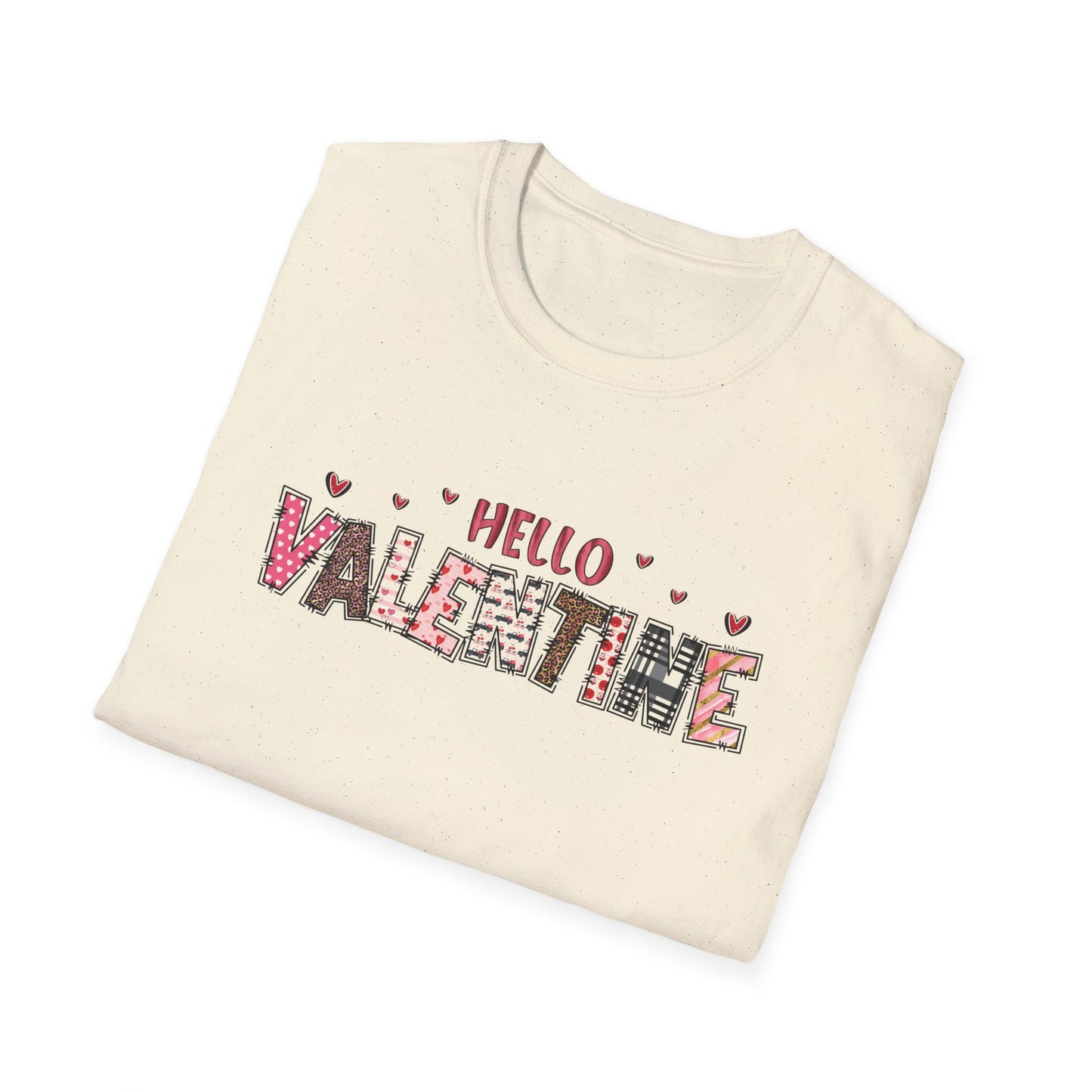 Valentine Floral "Hello Valentine" T-Shirt