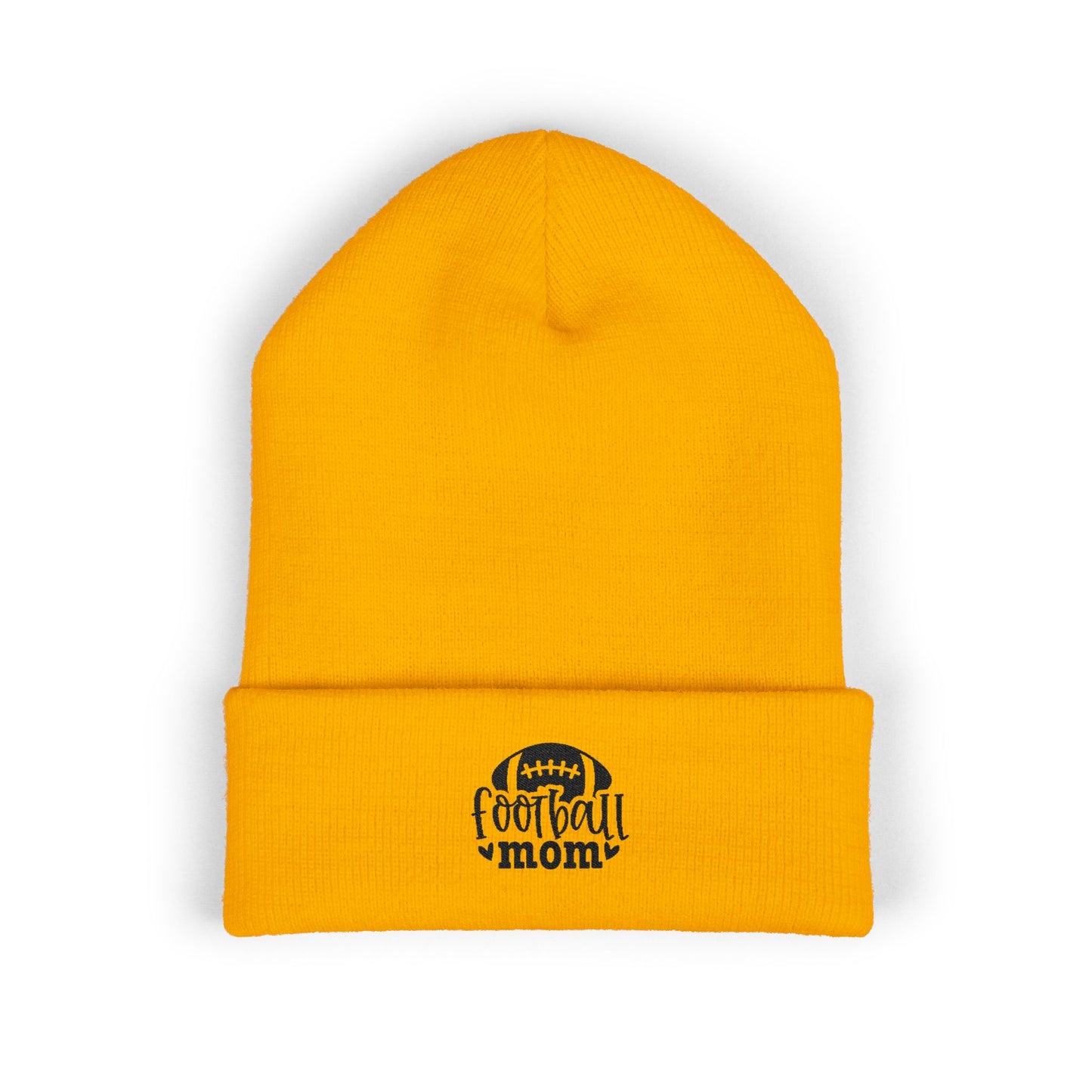 Football Mom Embroidered Beanie