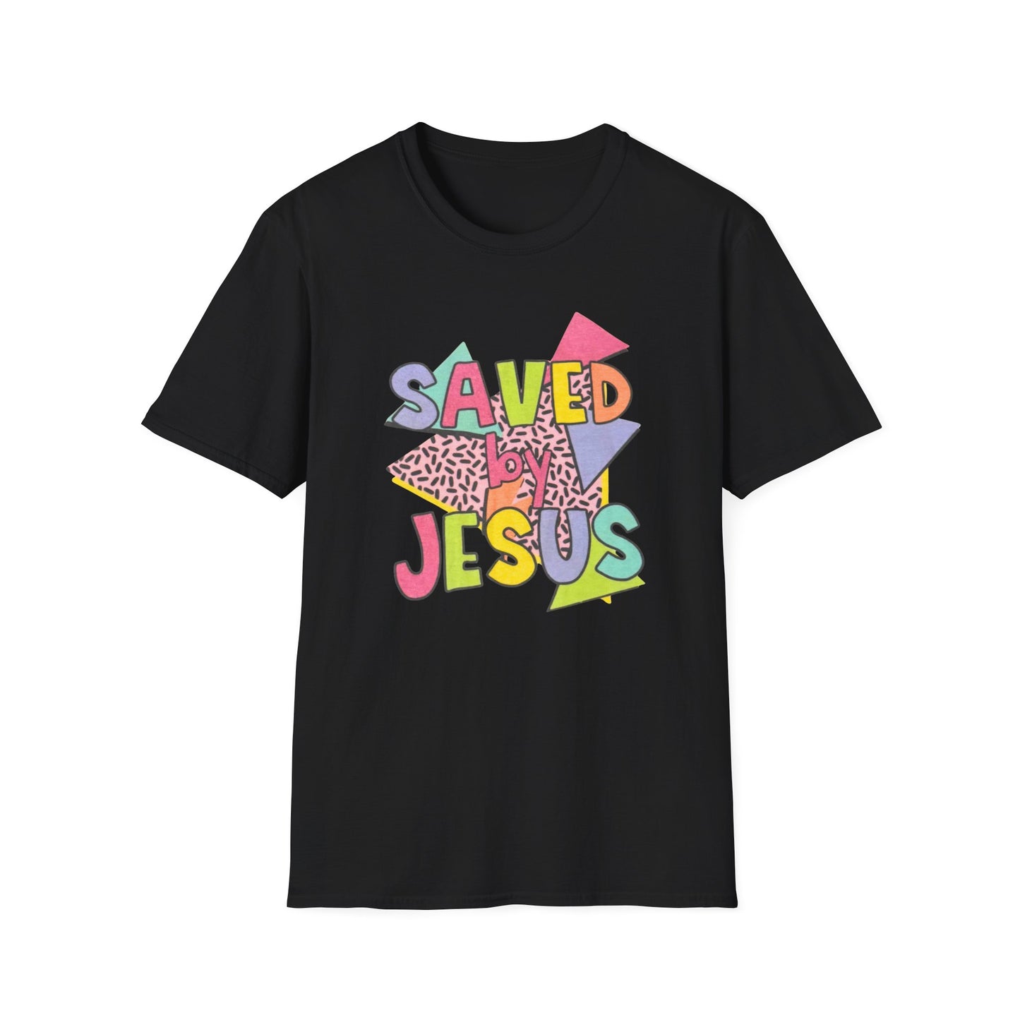 Retro Saved by Jesus Unisex Softstyle T-Shirt