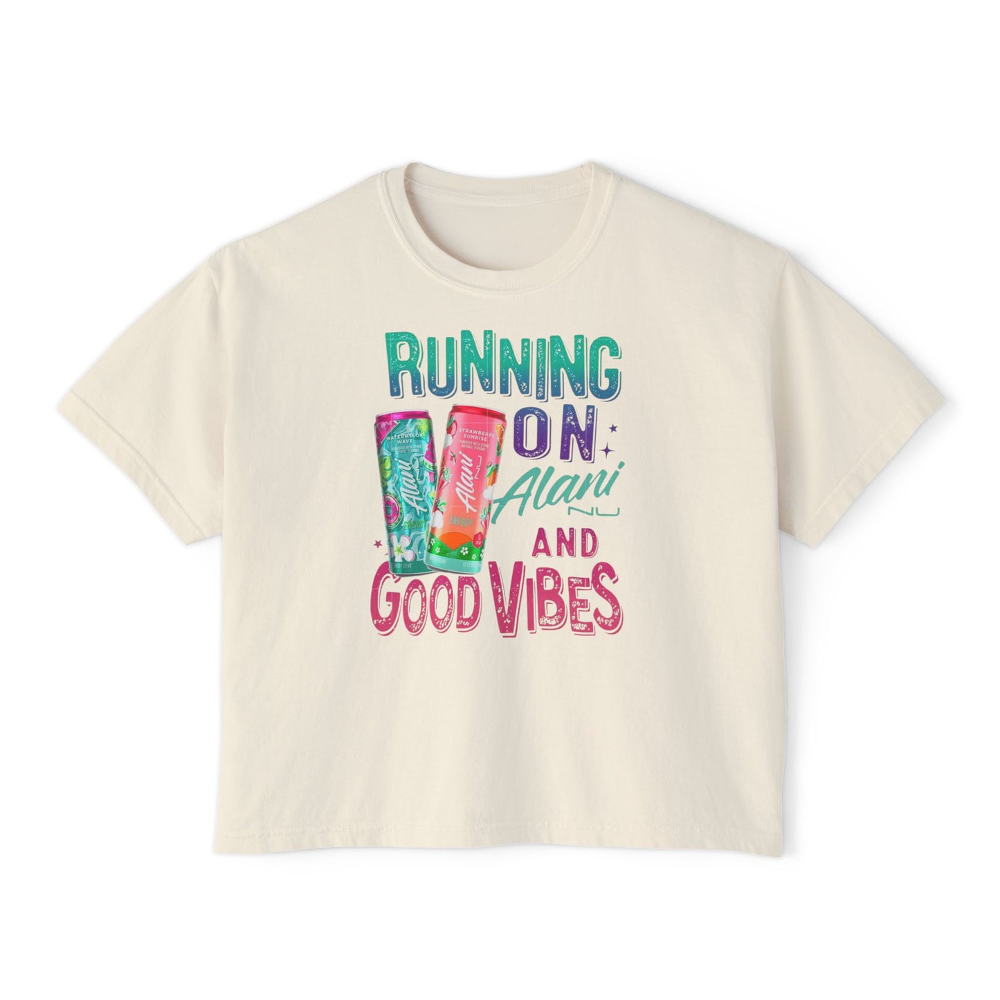 Running on Alani & Good Vibes Women's Boxy Tee