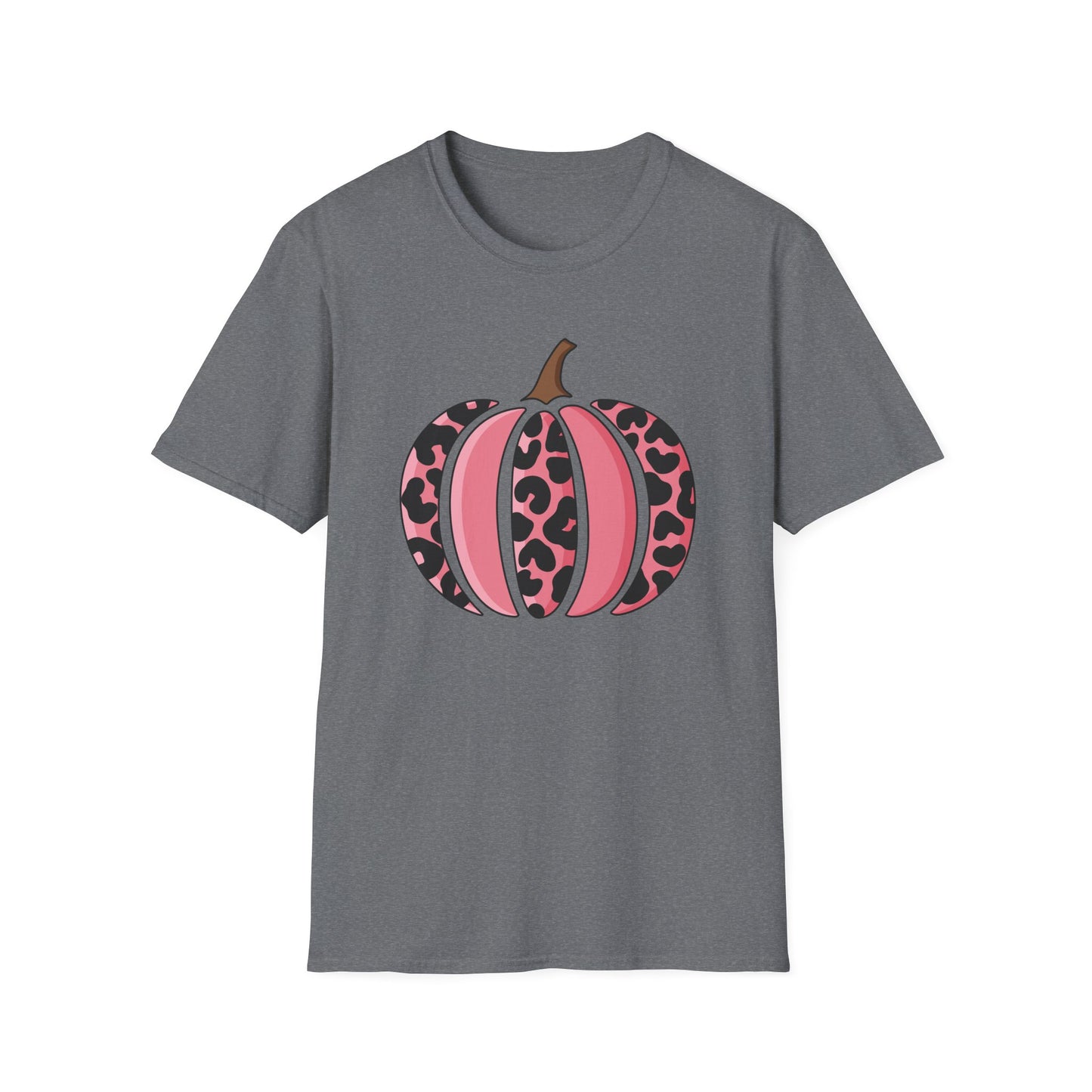 Pink Leopard Print Pumpkin T-Shirt