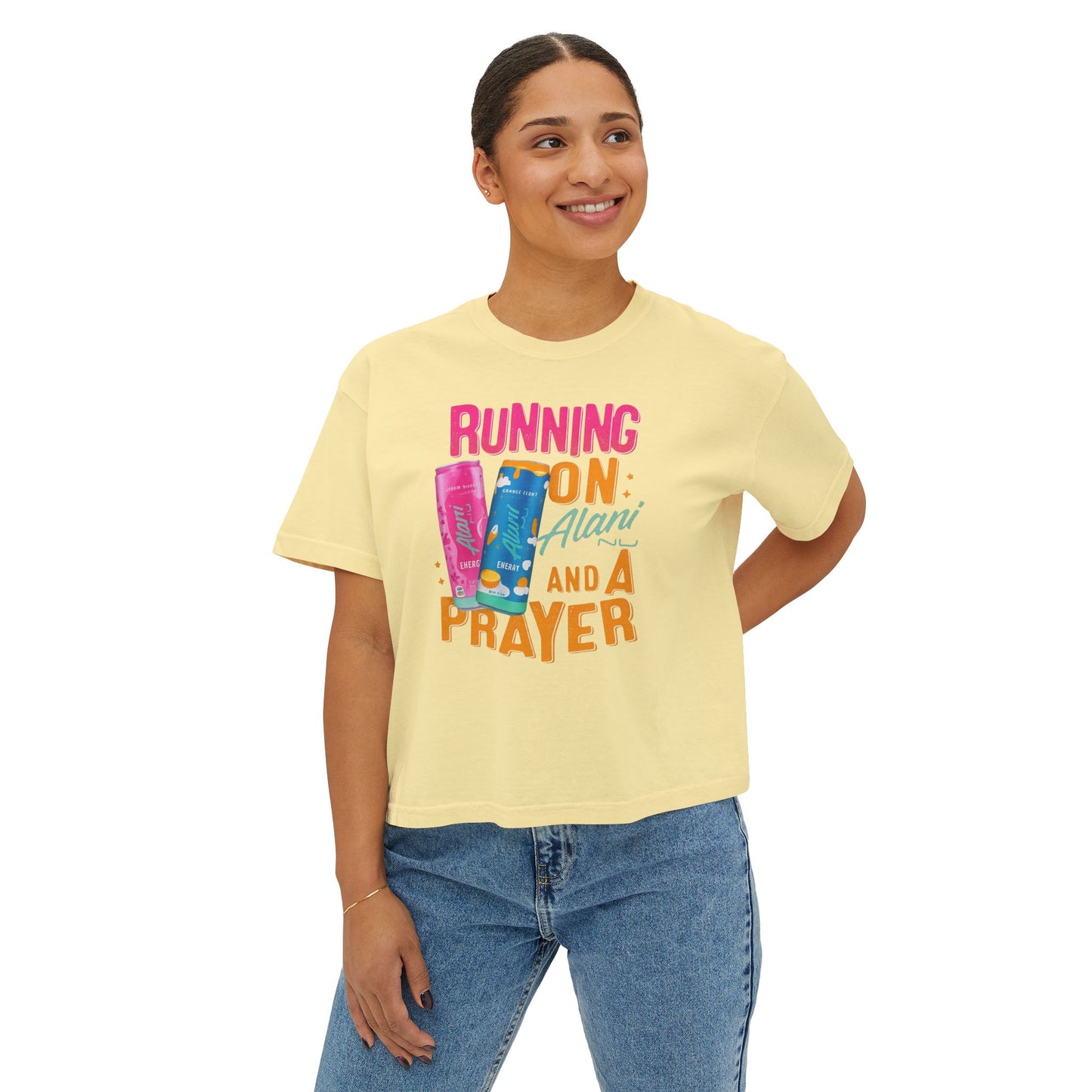 Running on Alani and a Prayer Women's Boxy Tee