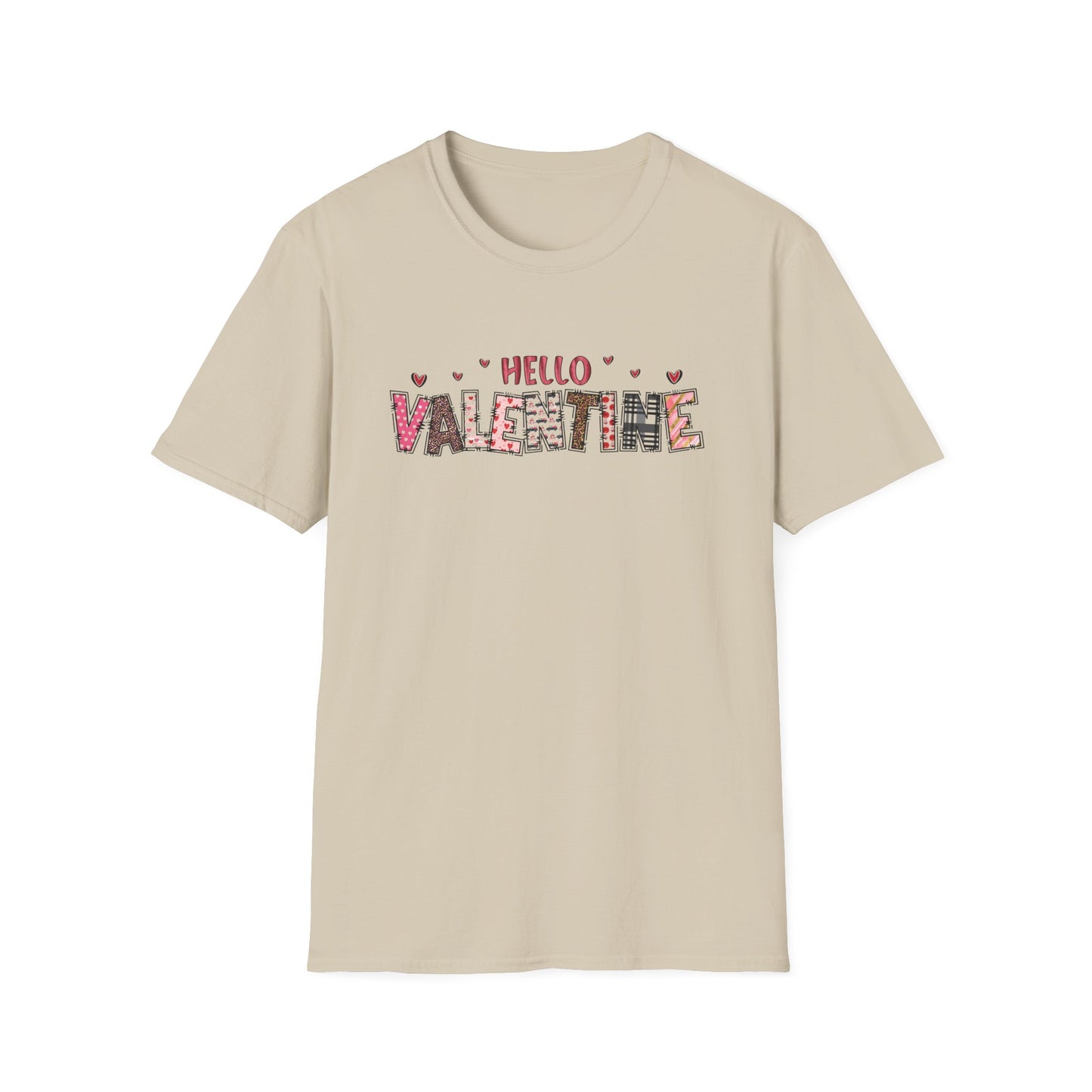 Valentine Floral "Hello Valentine" T-Shirt
