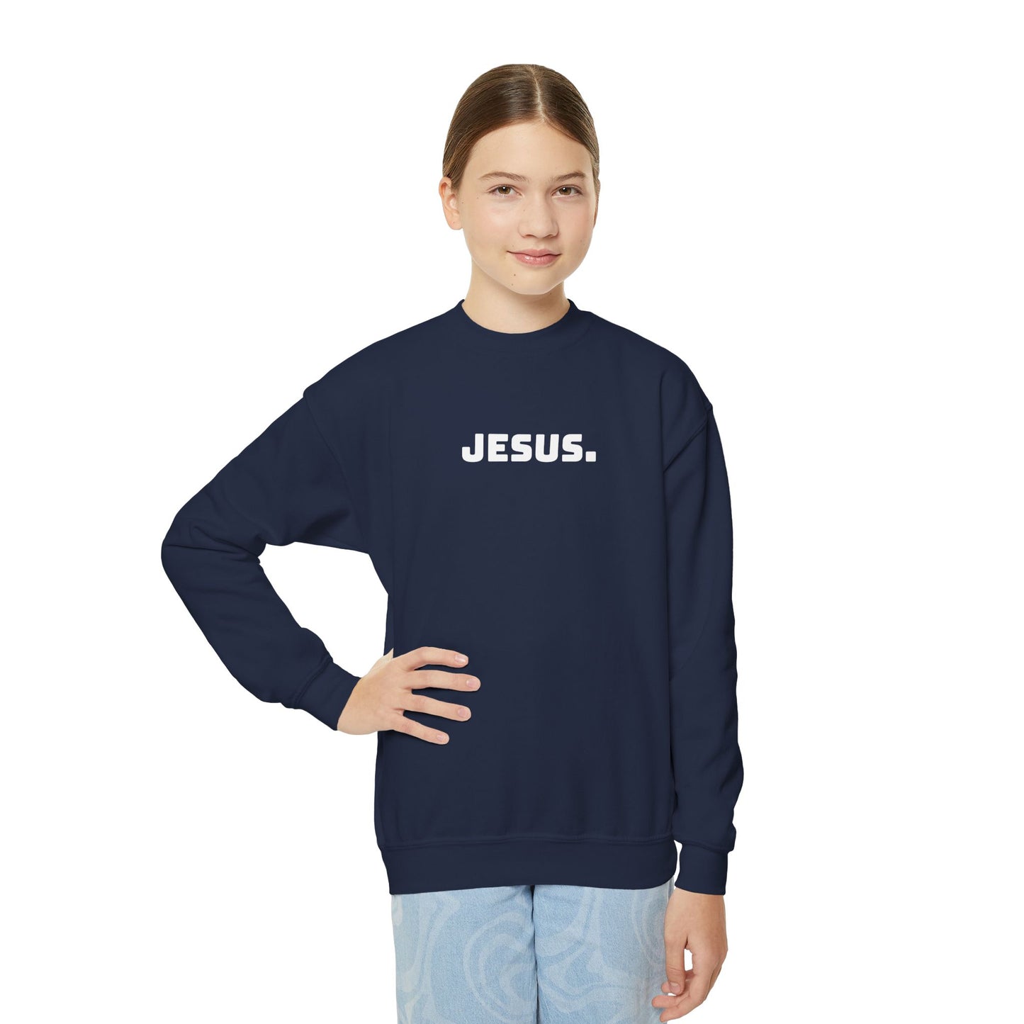 Youth JESUS. Crewneck Sweatshirt