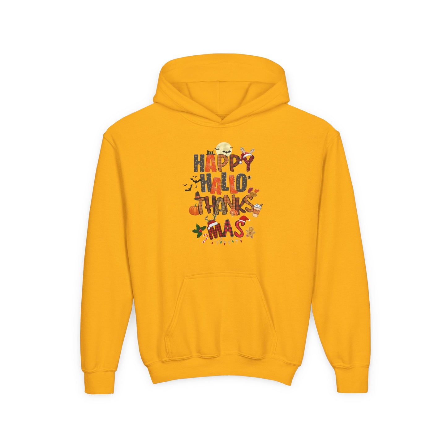 Happy Hallothanksmas Youth Hoodie